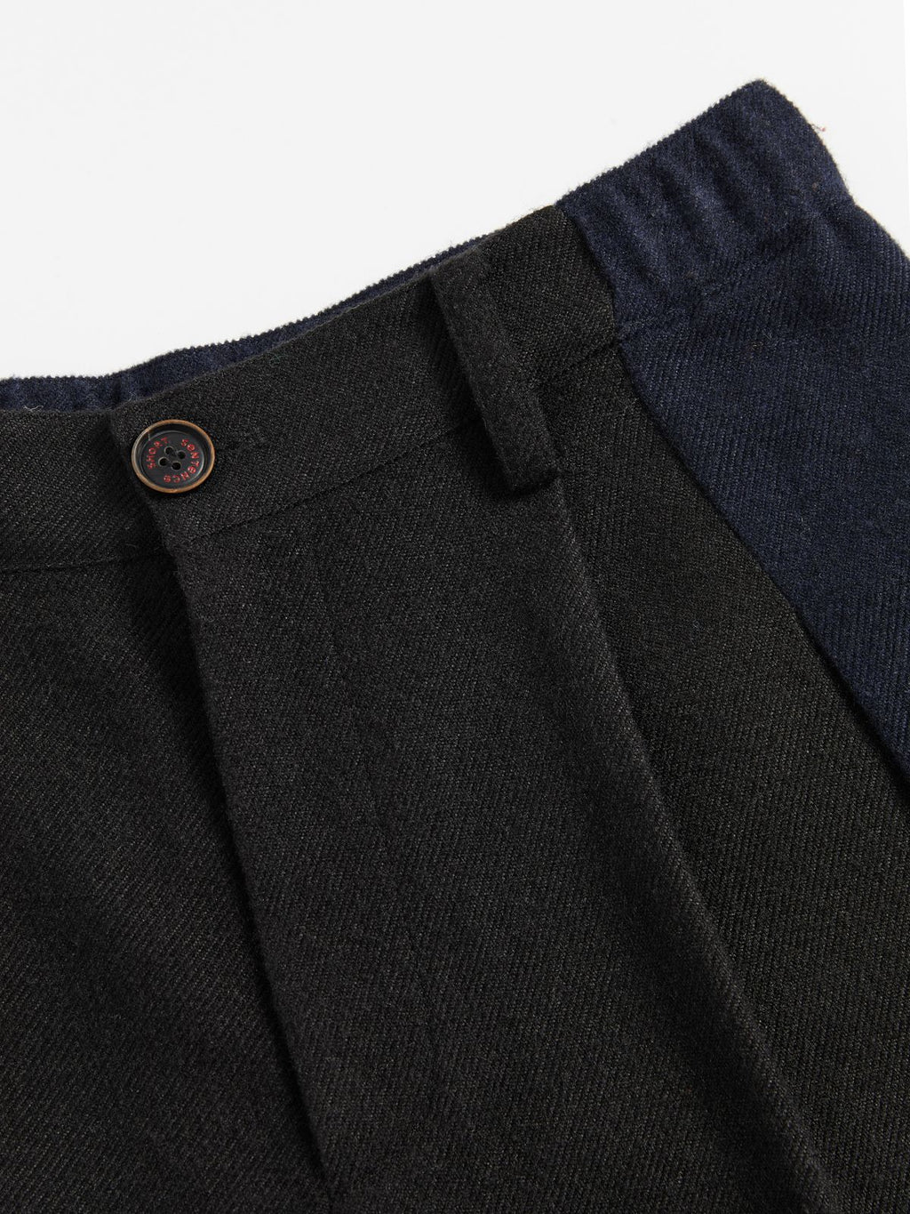 Patchwork Pleated Trousers - 4