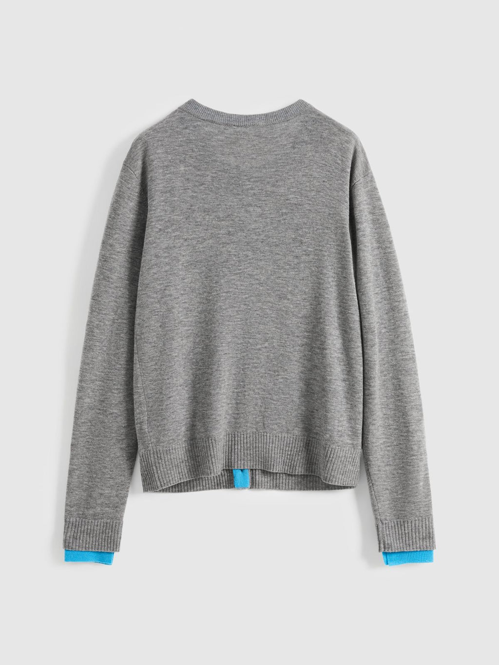 Colorblock Wool Knit Cardigan - 10