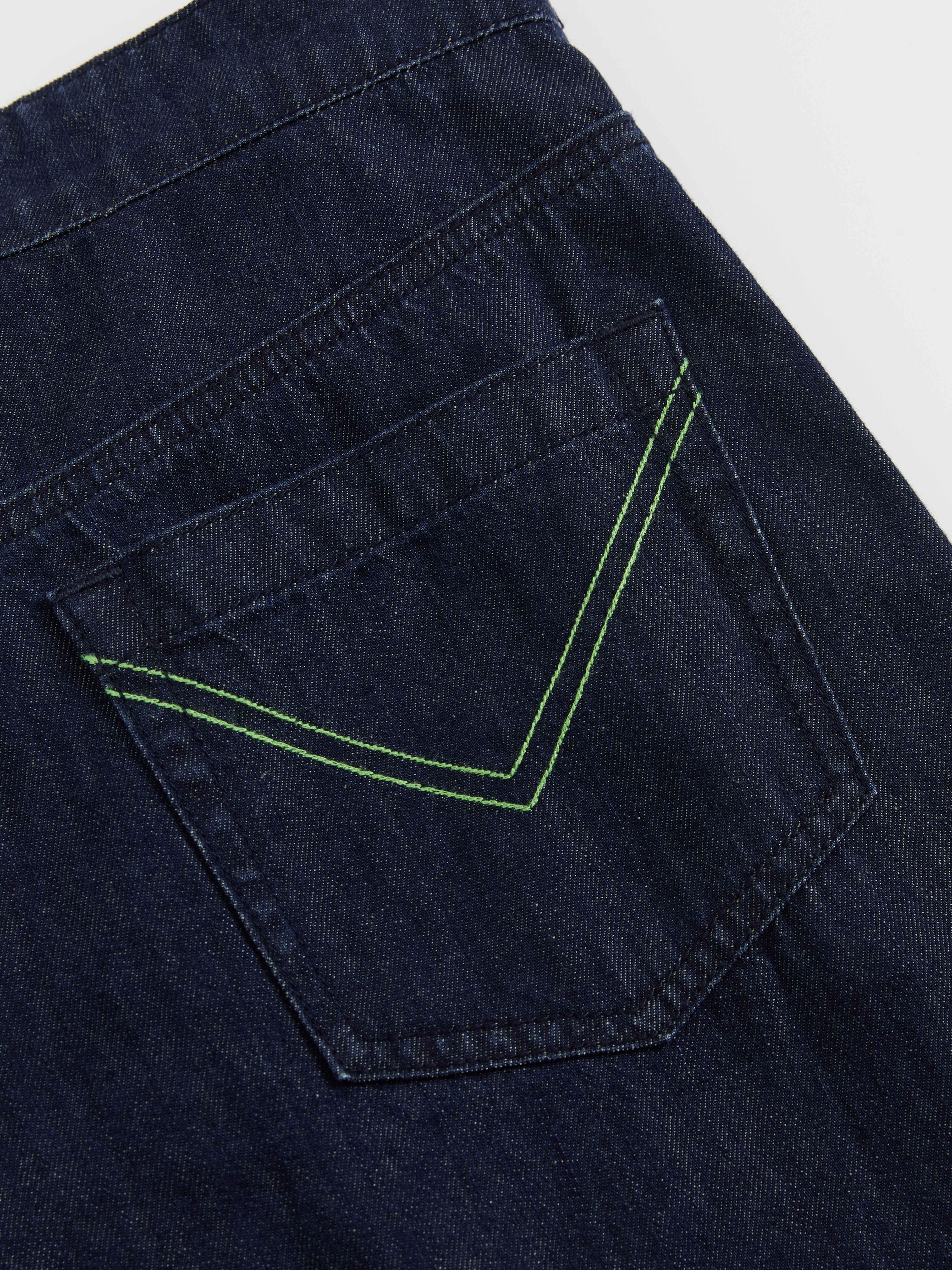 Cotton Linen Denim Pants - 7