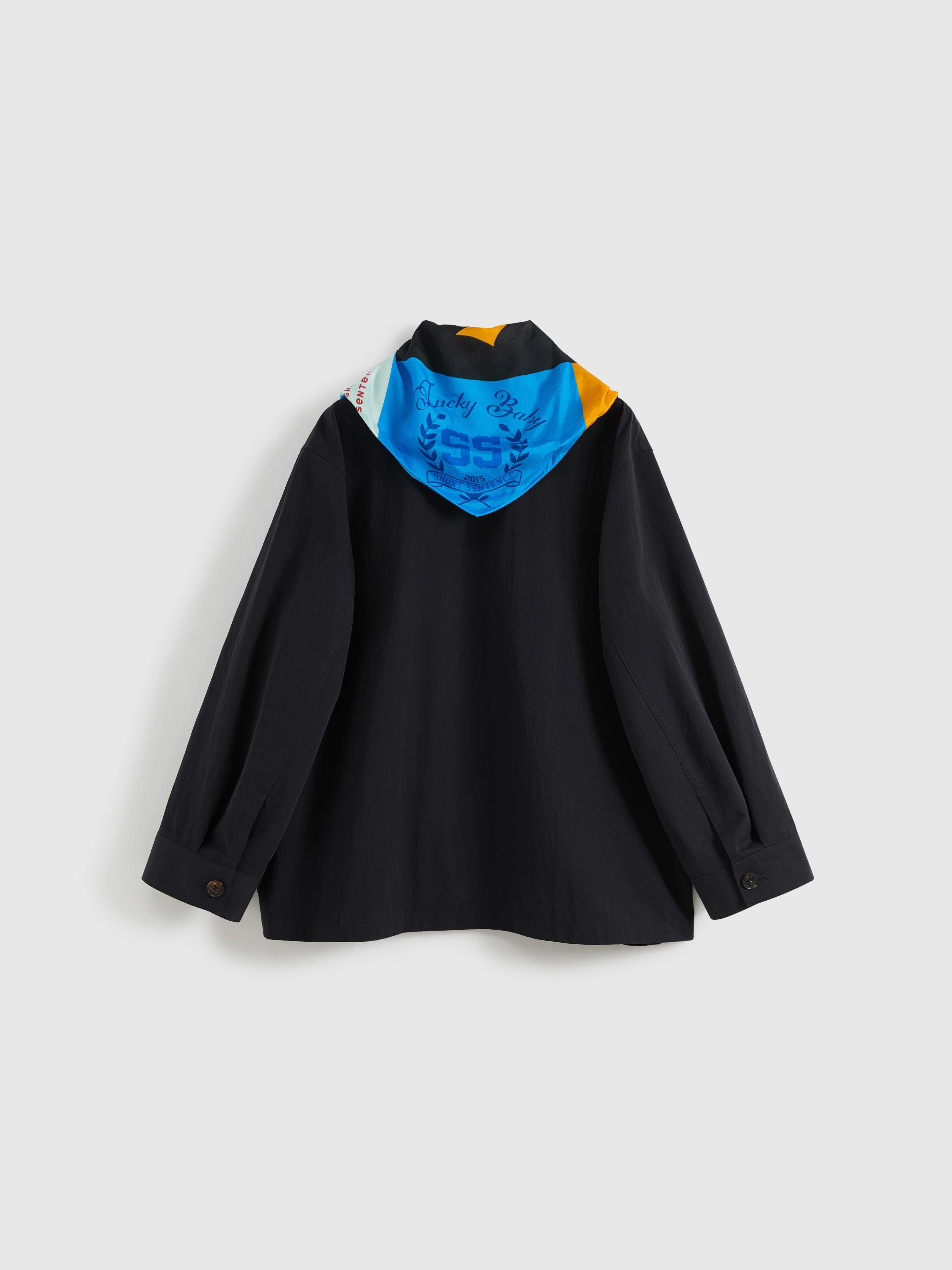 Scarf Collar Cropped Trench Coat - 10