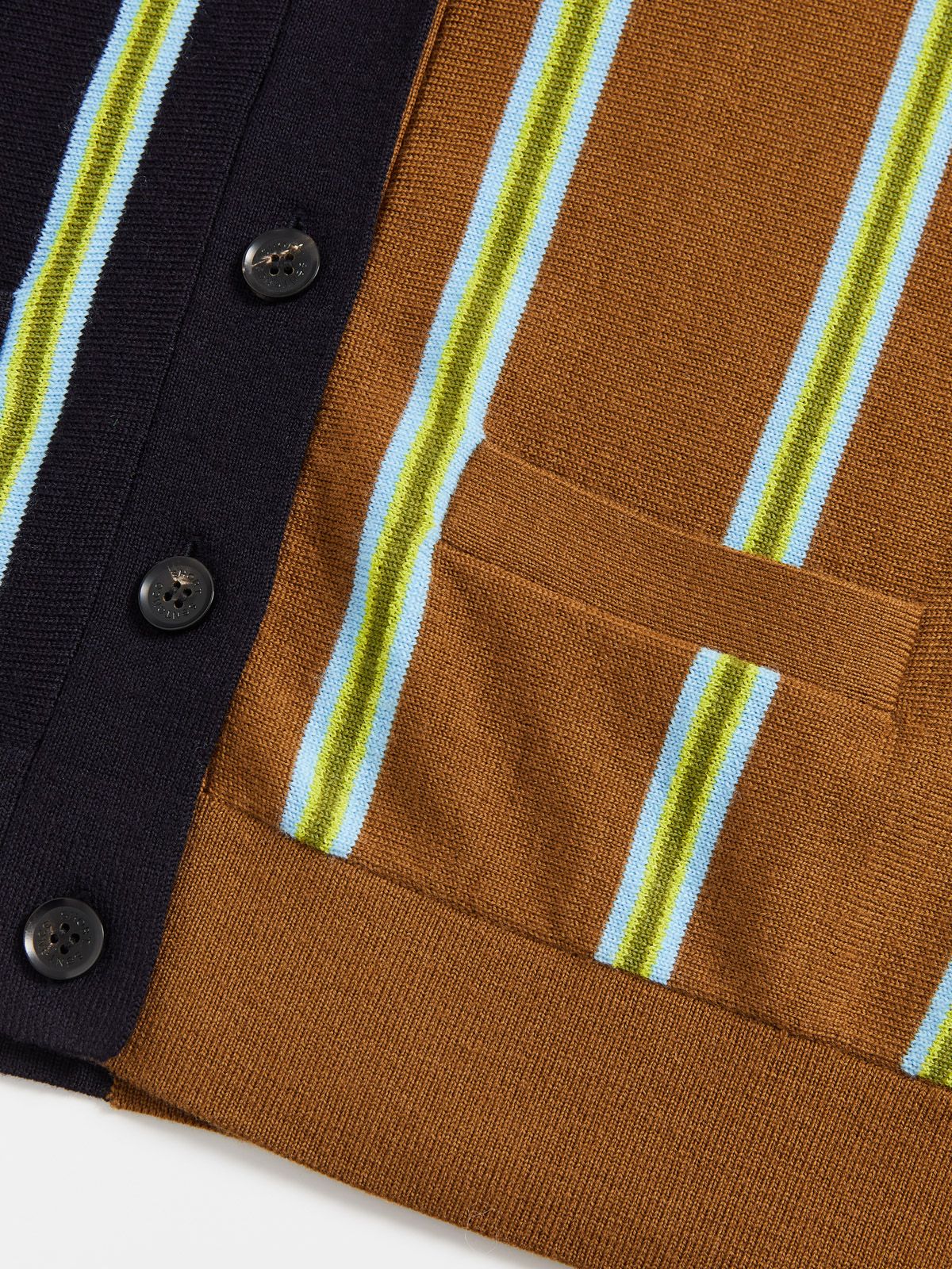 Colorblock Stripe Cardigan - 6