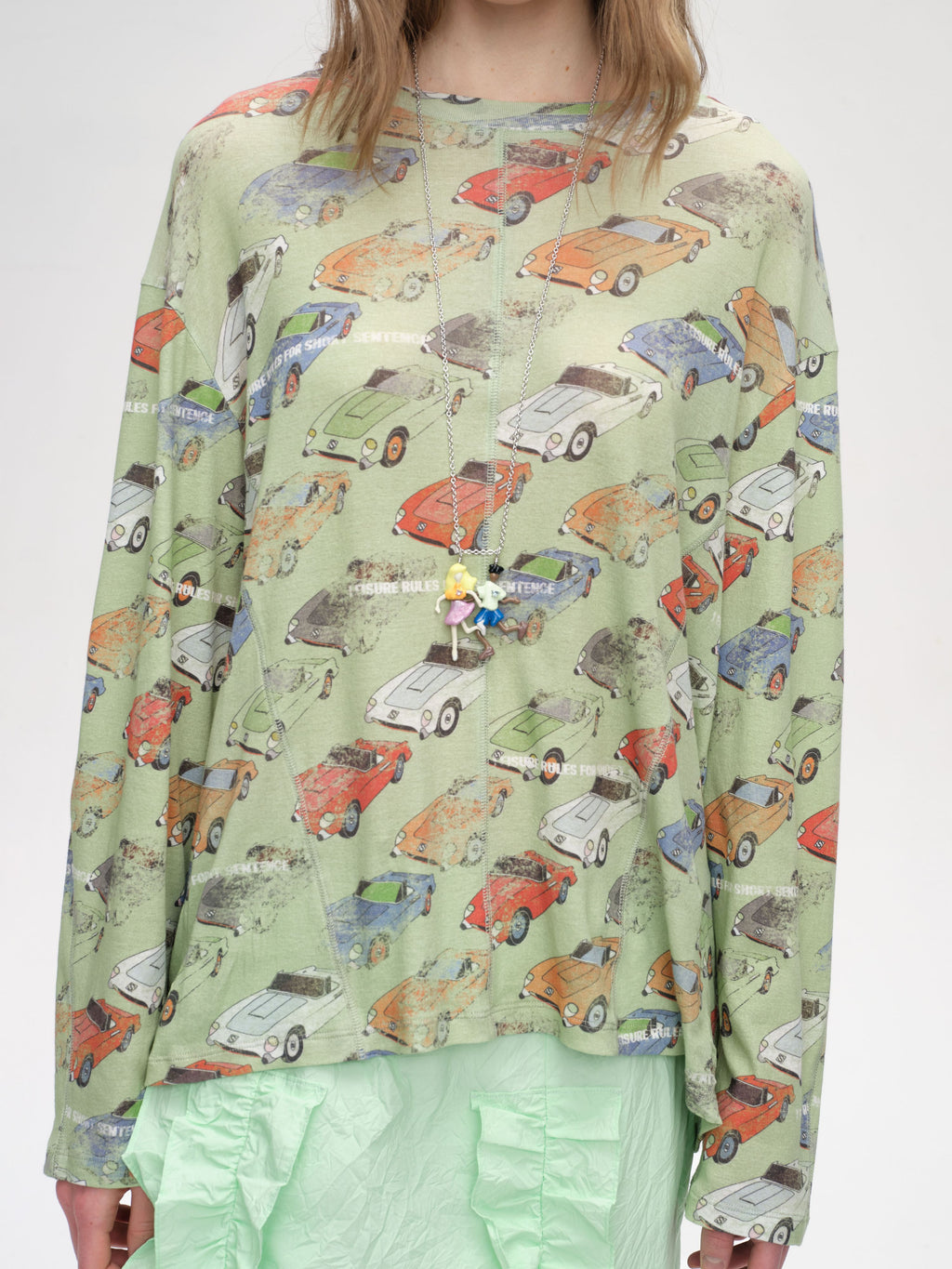 Oversized Car‑Print T‑shirt - 1