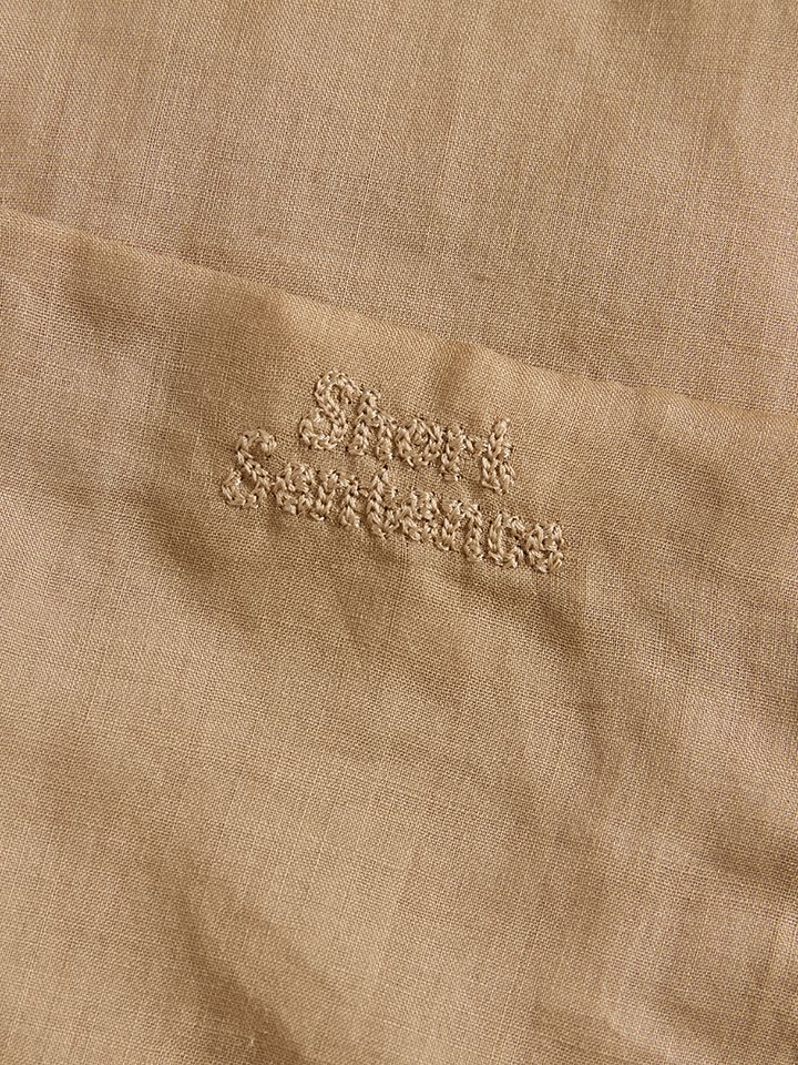 Ramie Logo Embroidered Shirt - 5