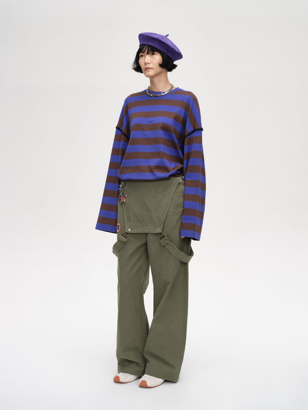 Embroidered Striped T‑Shirt - 3