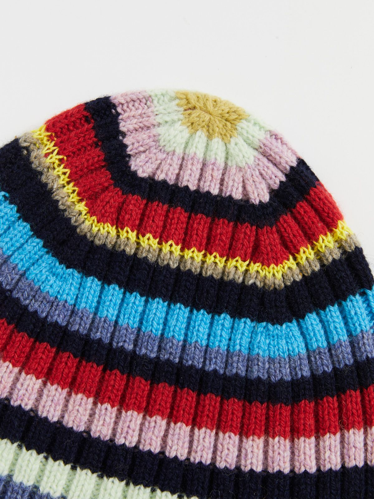 Colorful Striped Knit Hat - 5