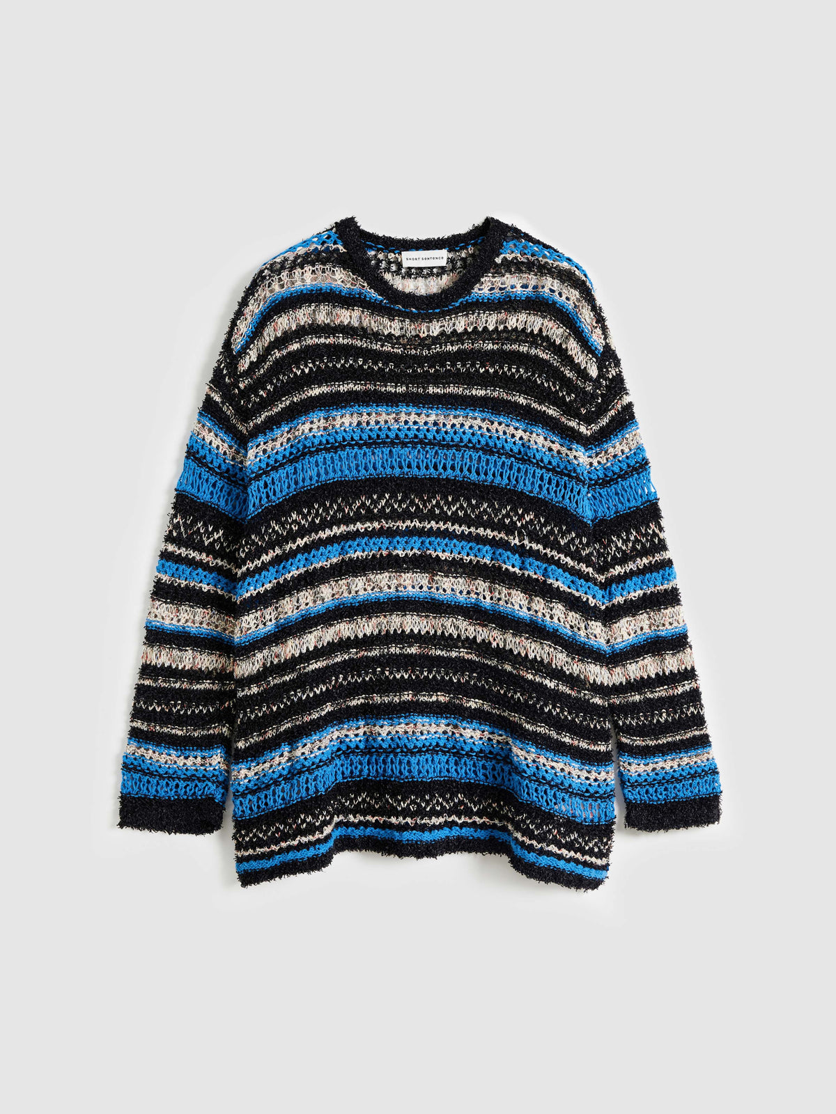 Loose Multicolor Long-Sleeve Sweater - 7
