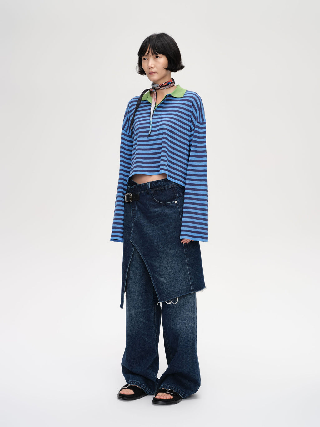 Striped Polo Knit Shirt - 3