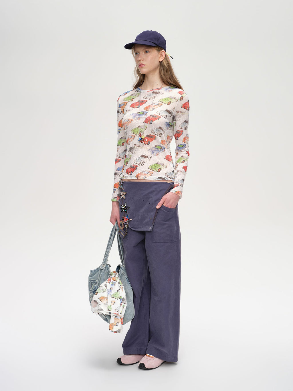 SS‑Logo Denim Bag - 3