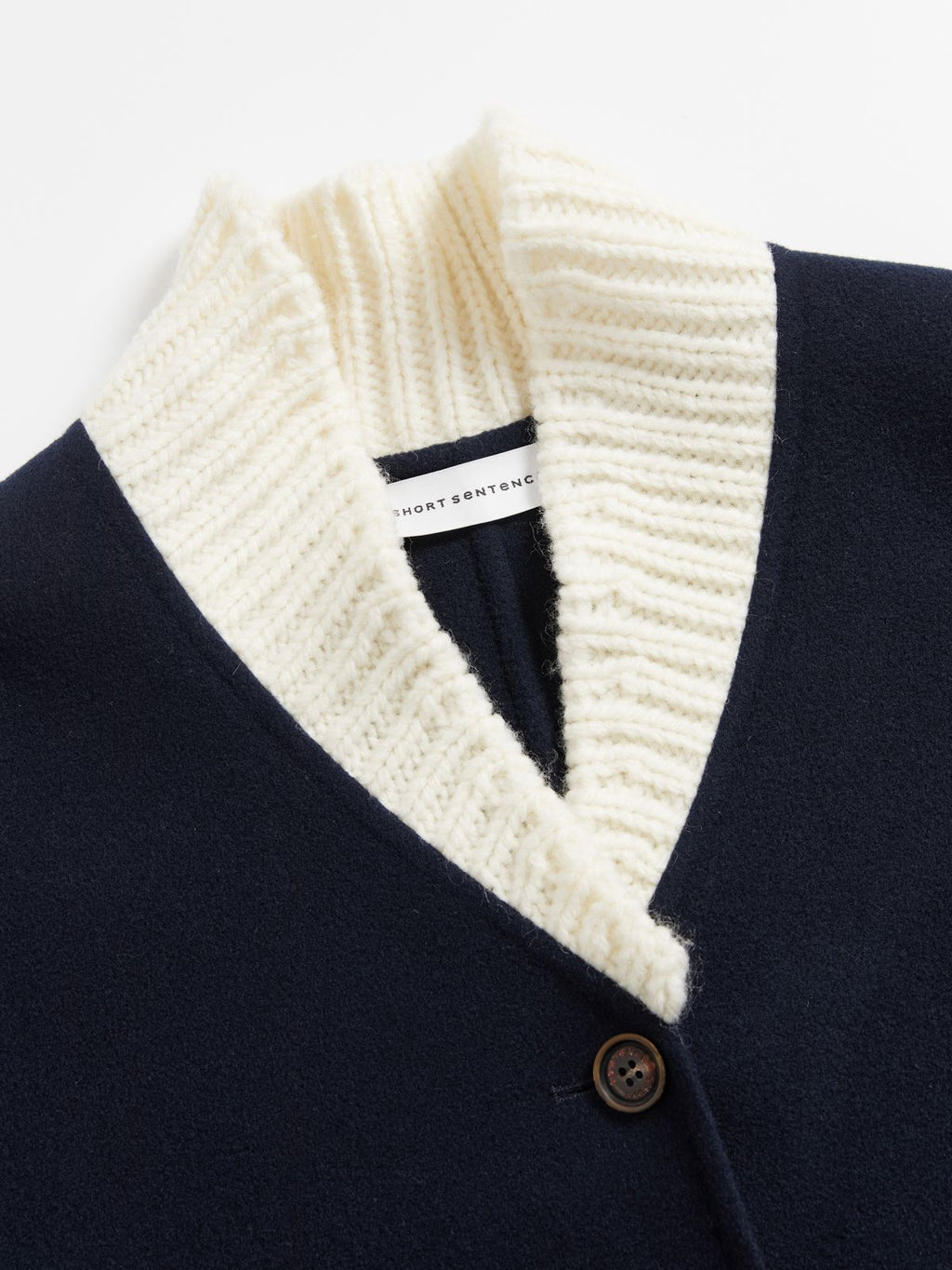 Knitted Lapel Double-Face Coat - 6