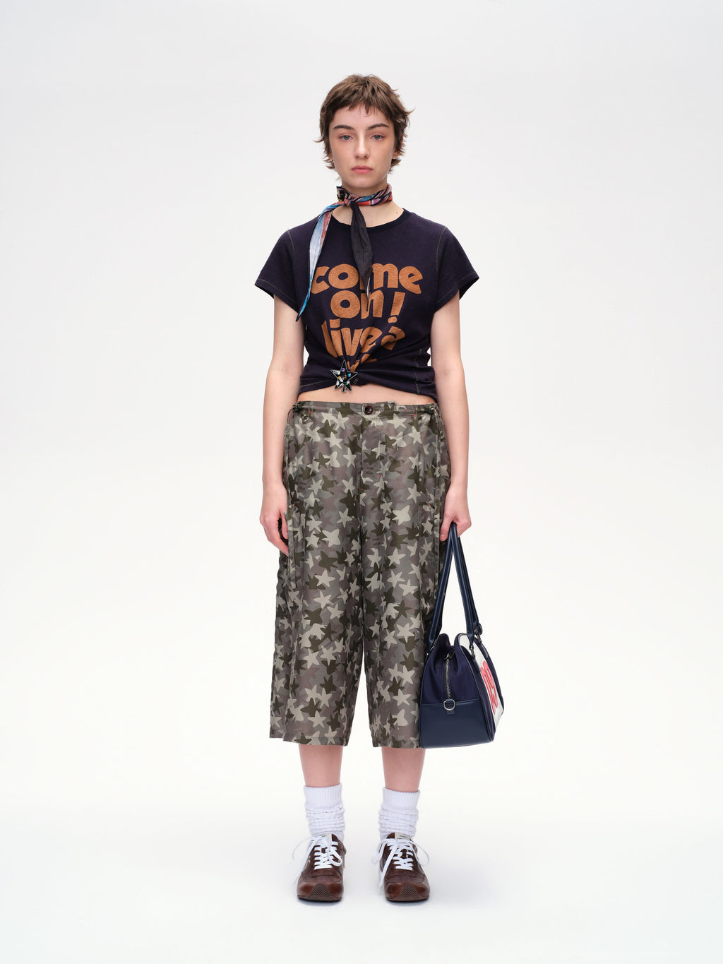Slogan Print Slim Fit T‑shirt - 2