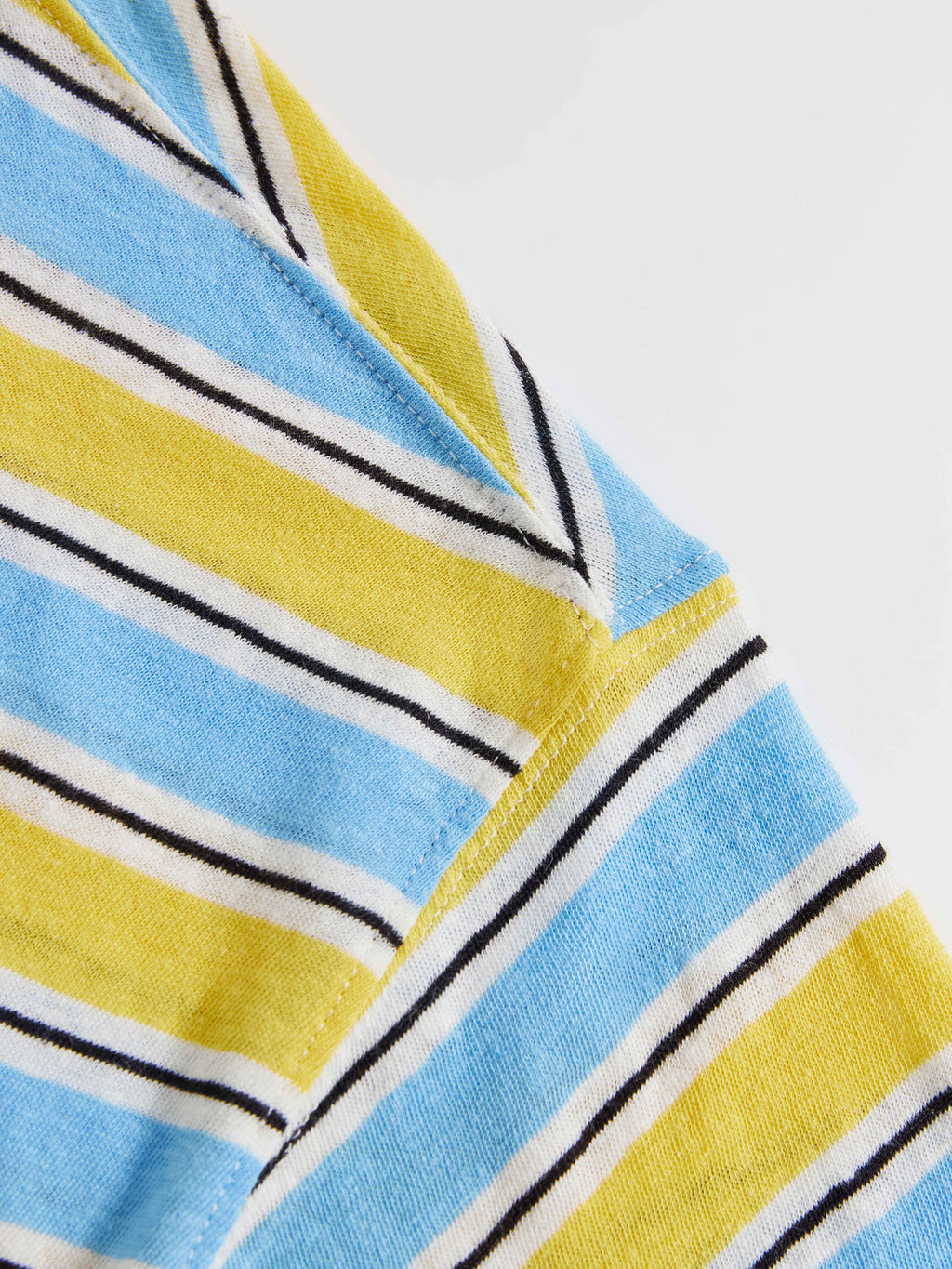 Cotton Linen Stripe Tee - 6