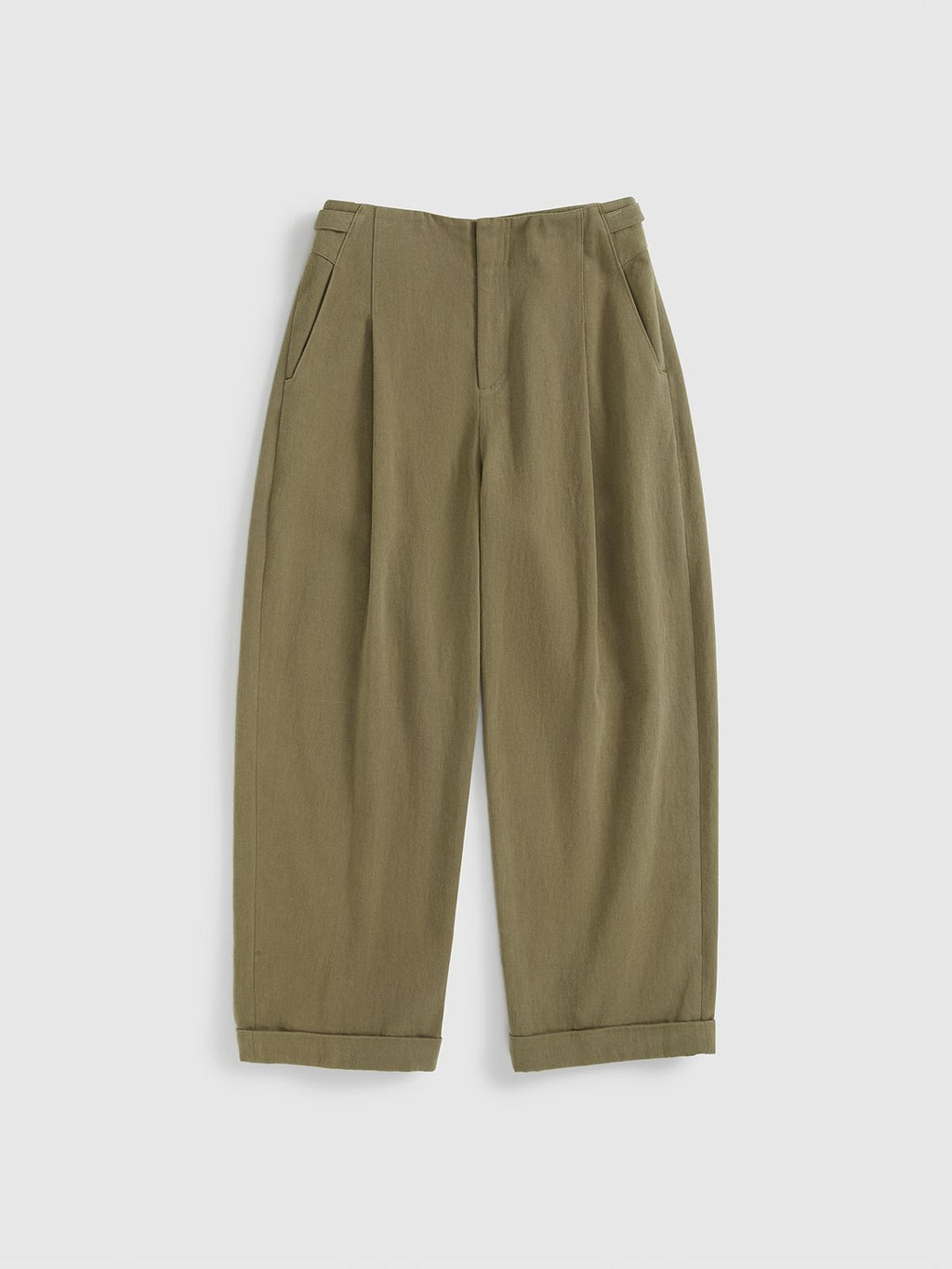 Cuffed Pleat Trousers - 7