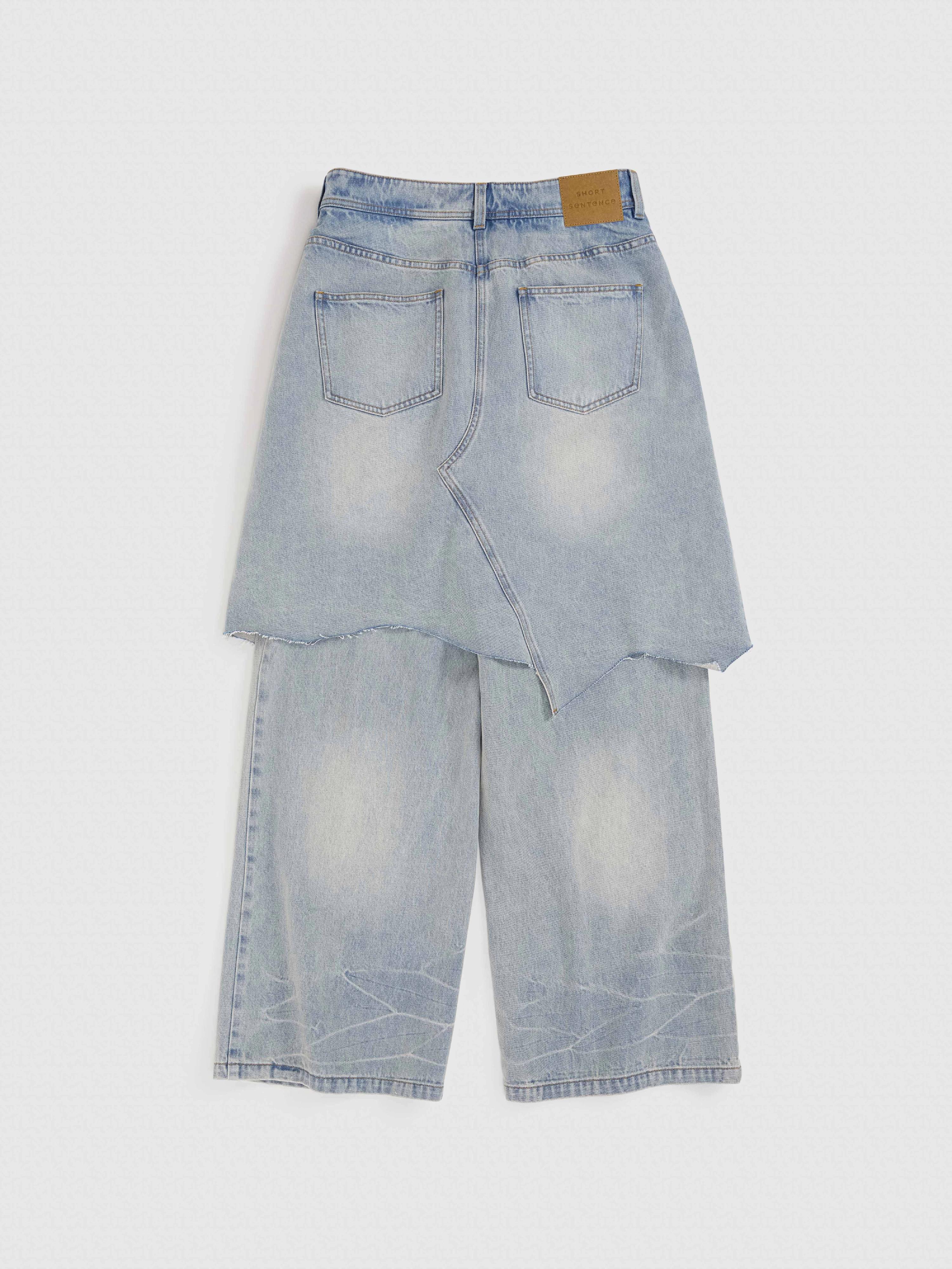 Buckled Denim Culottes - 10