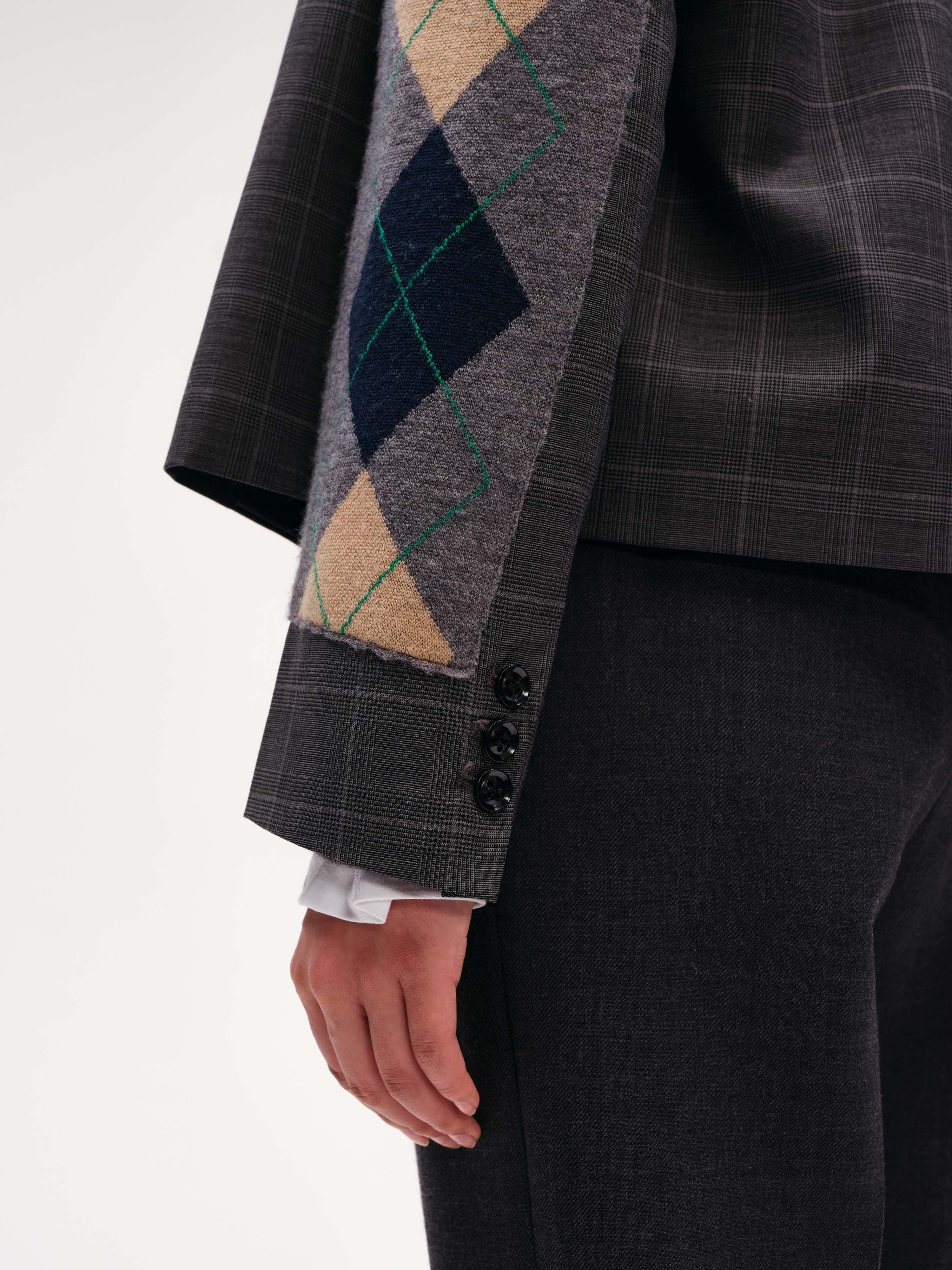 Argyle Swatch Patchwork Blazer - 6