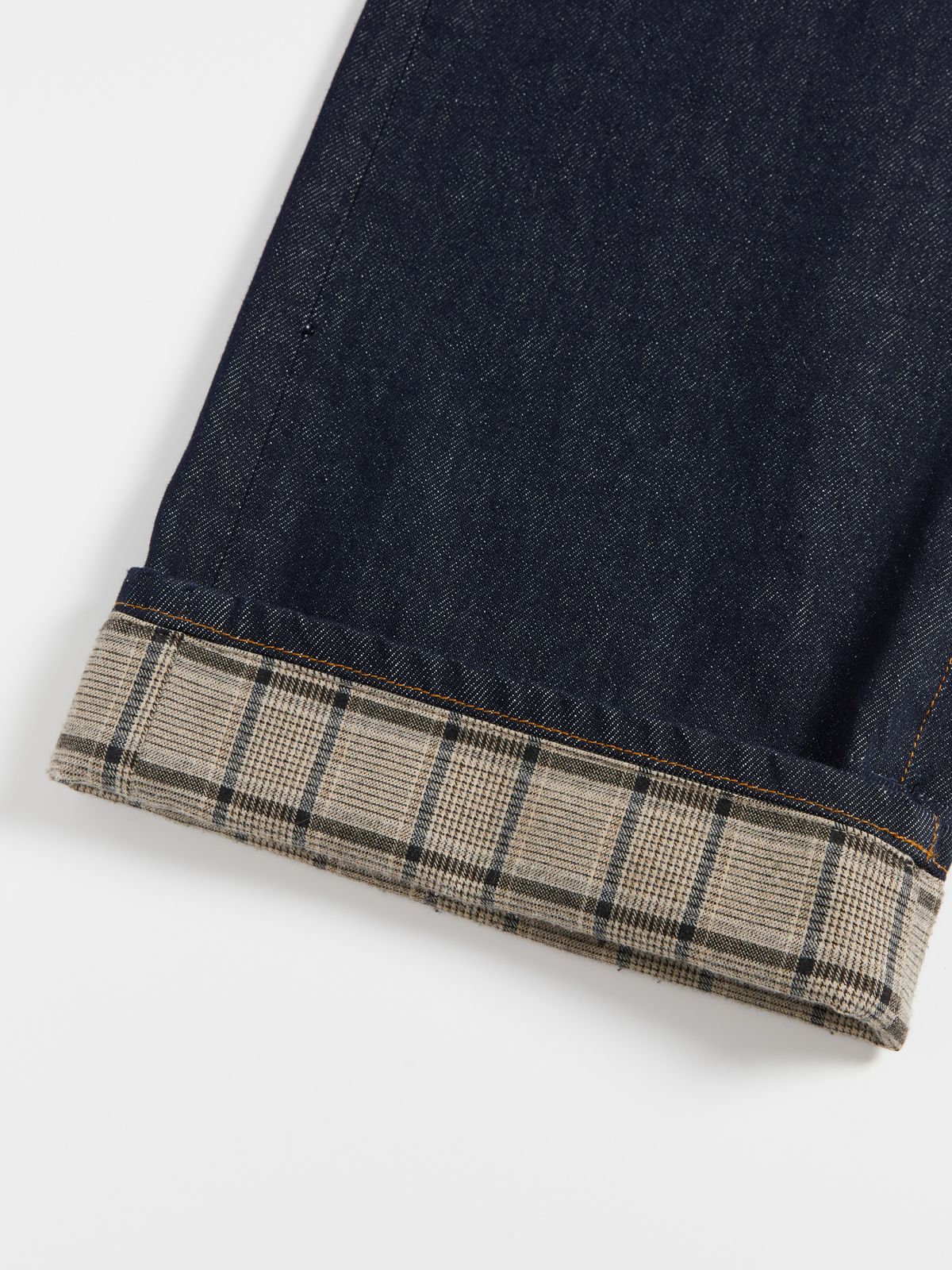 Wide Cuffed Indigo Jeans - 4