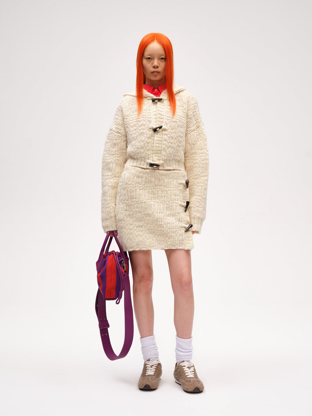 Handwork Wool Cropped Cardigan - 2