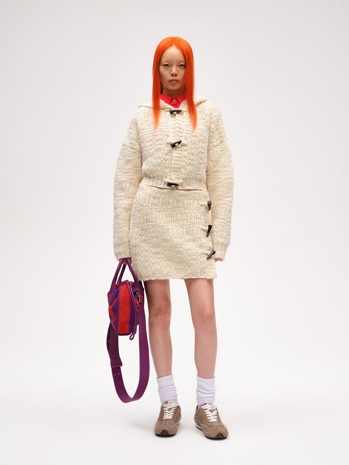 Handwork Wool Cropped Cardigan - 2