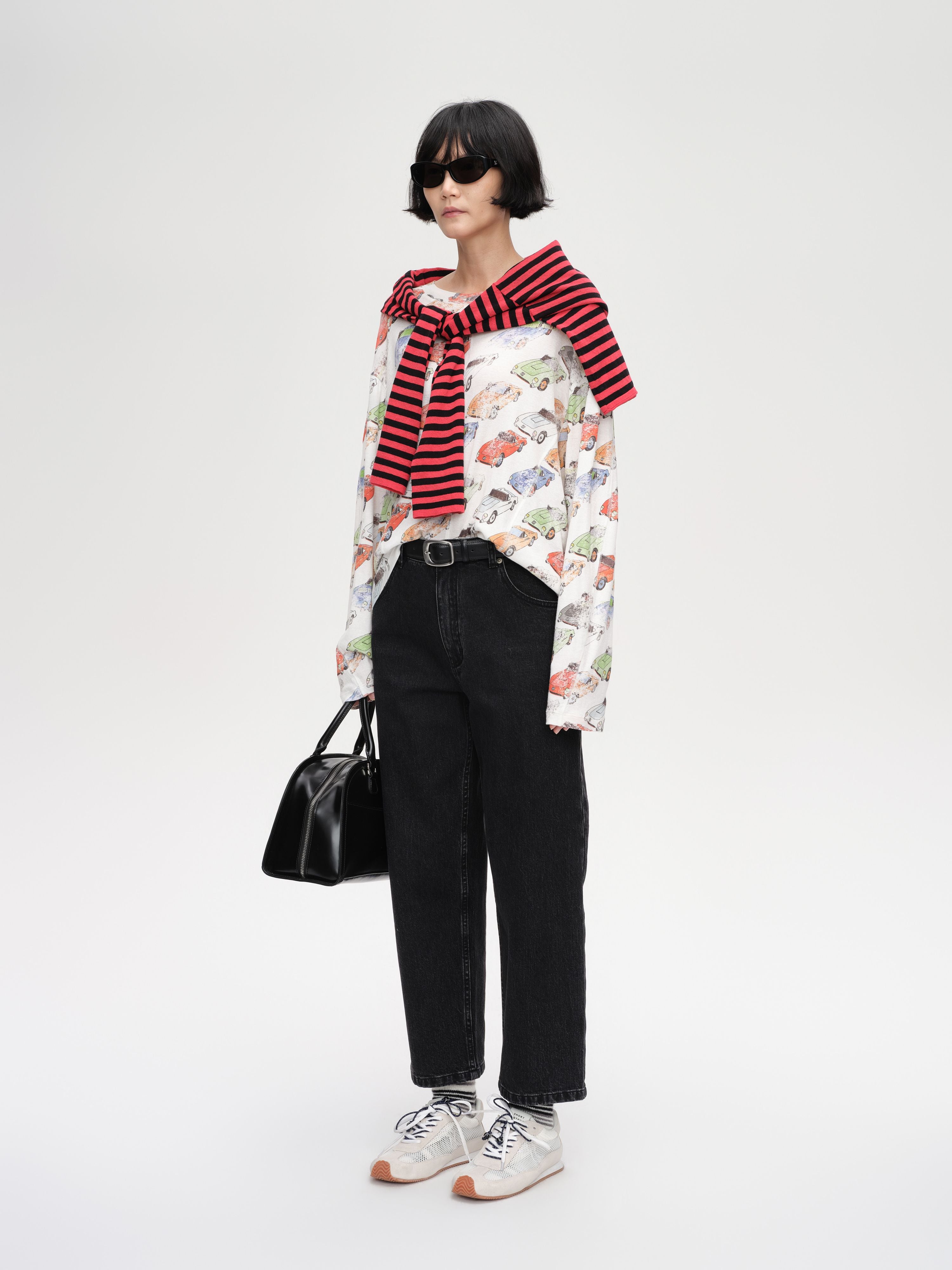 Oversized Car‑Print T‑shirt - 3