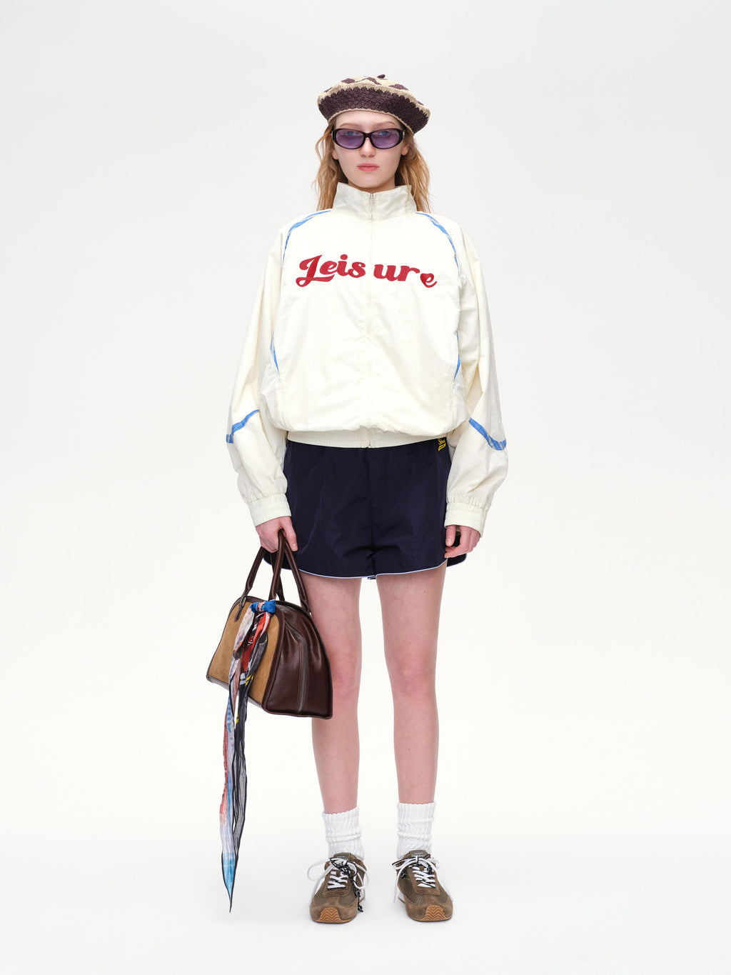 Lettering Embroidered Nylon Jacket - 2