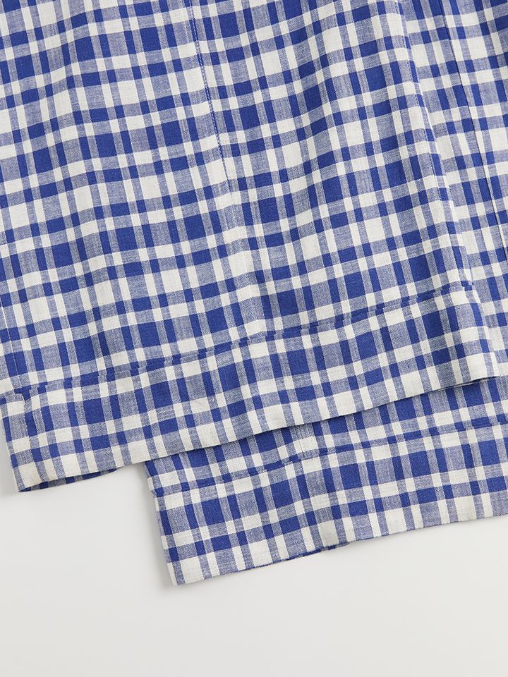 Blue & White Checkered Lounge Trousers - 5