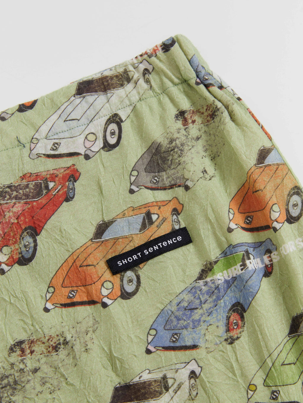 Crinkled Car‑Print Skirt - 6