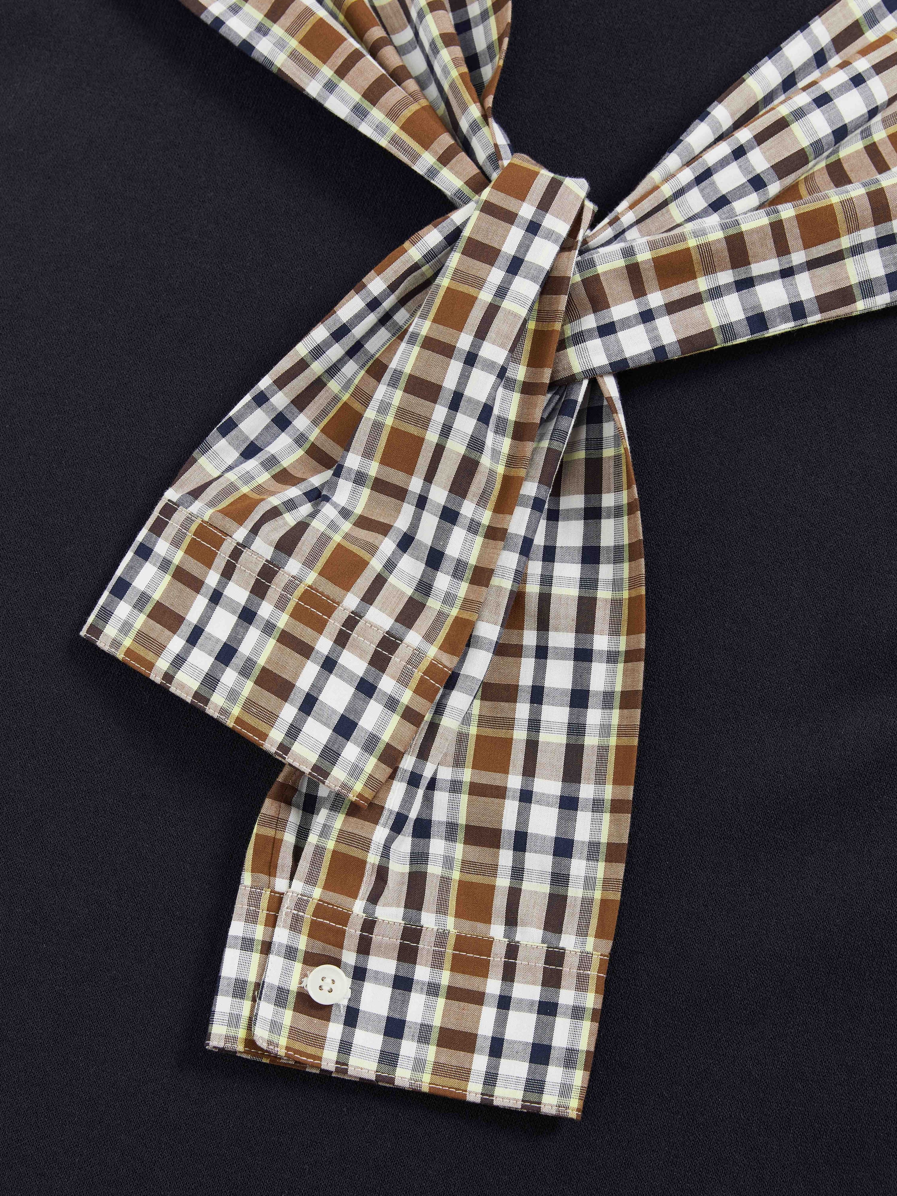 Shawl Collar Sleeveless Knit Dress - 6