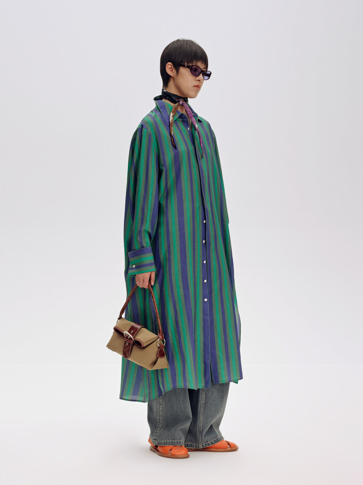 Oversized Silk-Blend Maxi Dress - 2