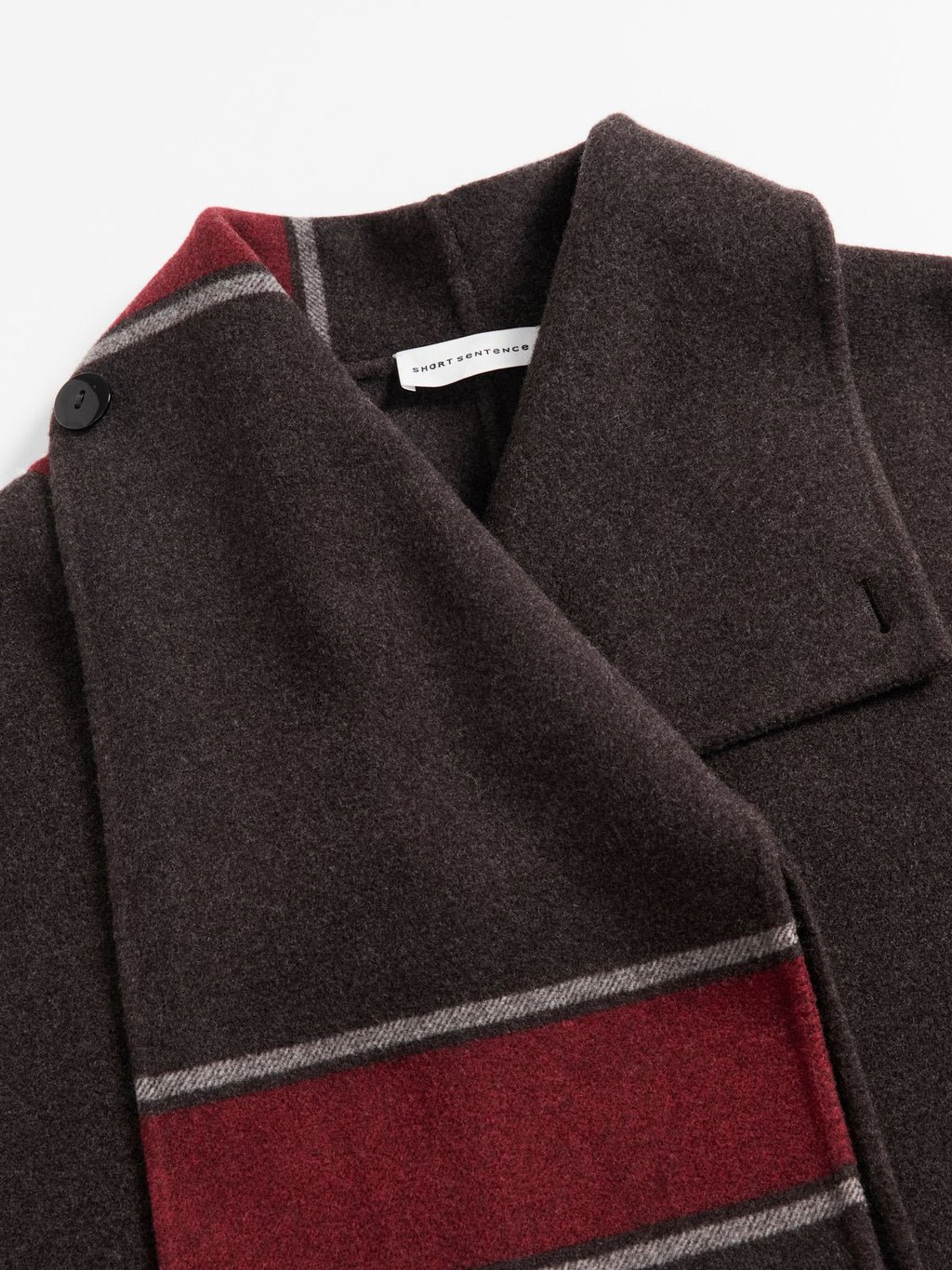 Scarf Double-Face Coat - 3
