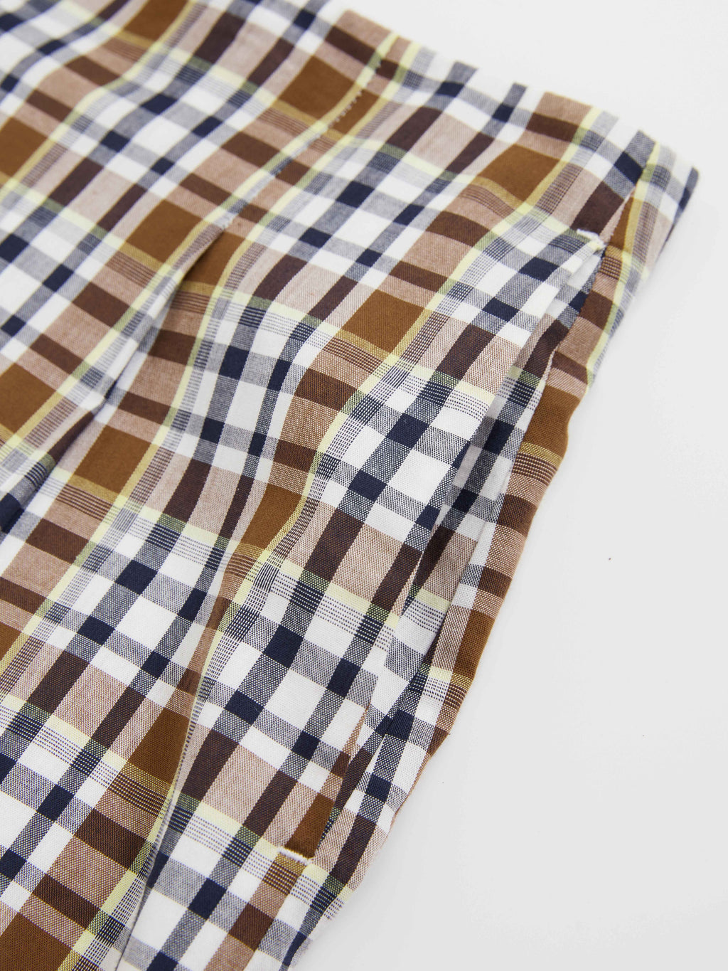 Ruffled Hem Plaid Skirt - 5