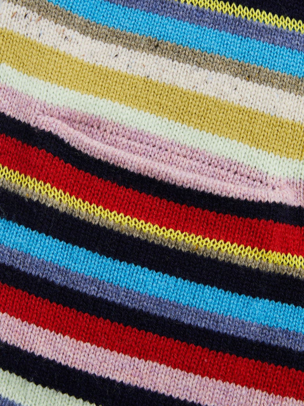 Striped Multi-Button Knit Vest - 6