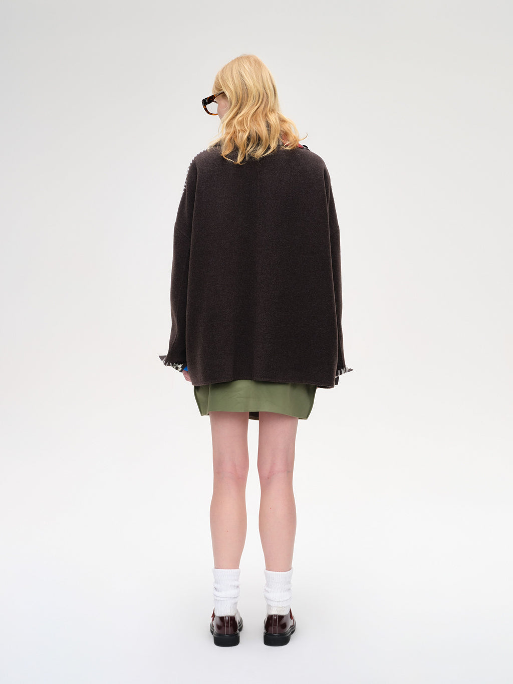 Scarf Double-Face Coat - 2