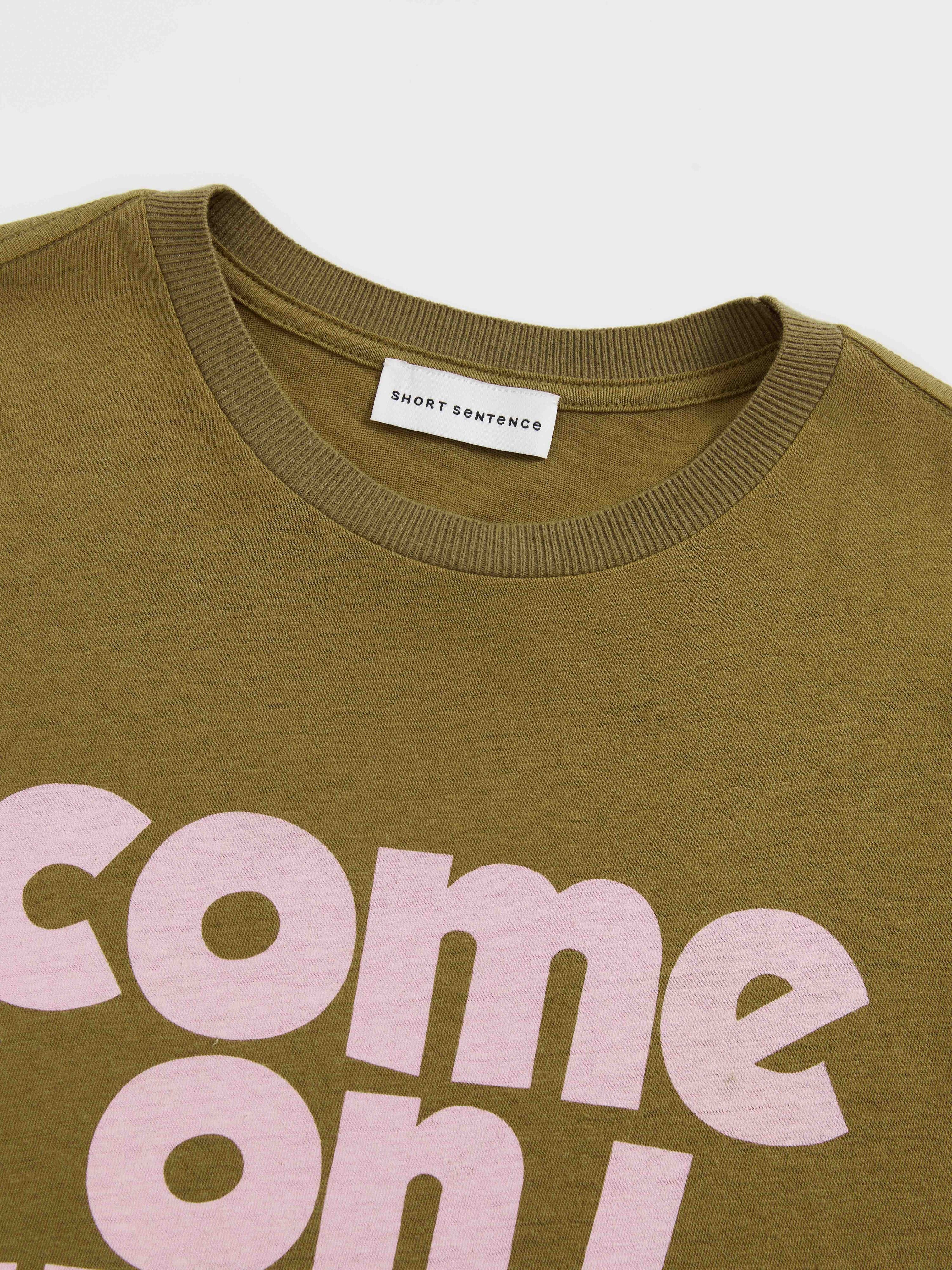Slogan Print Slim Fit T‑shirt - 5