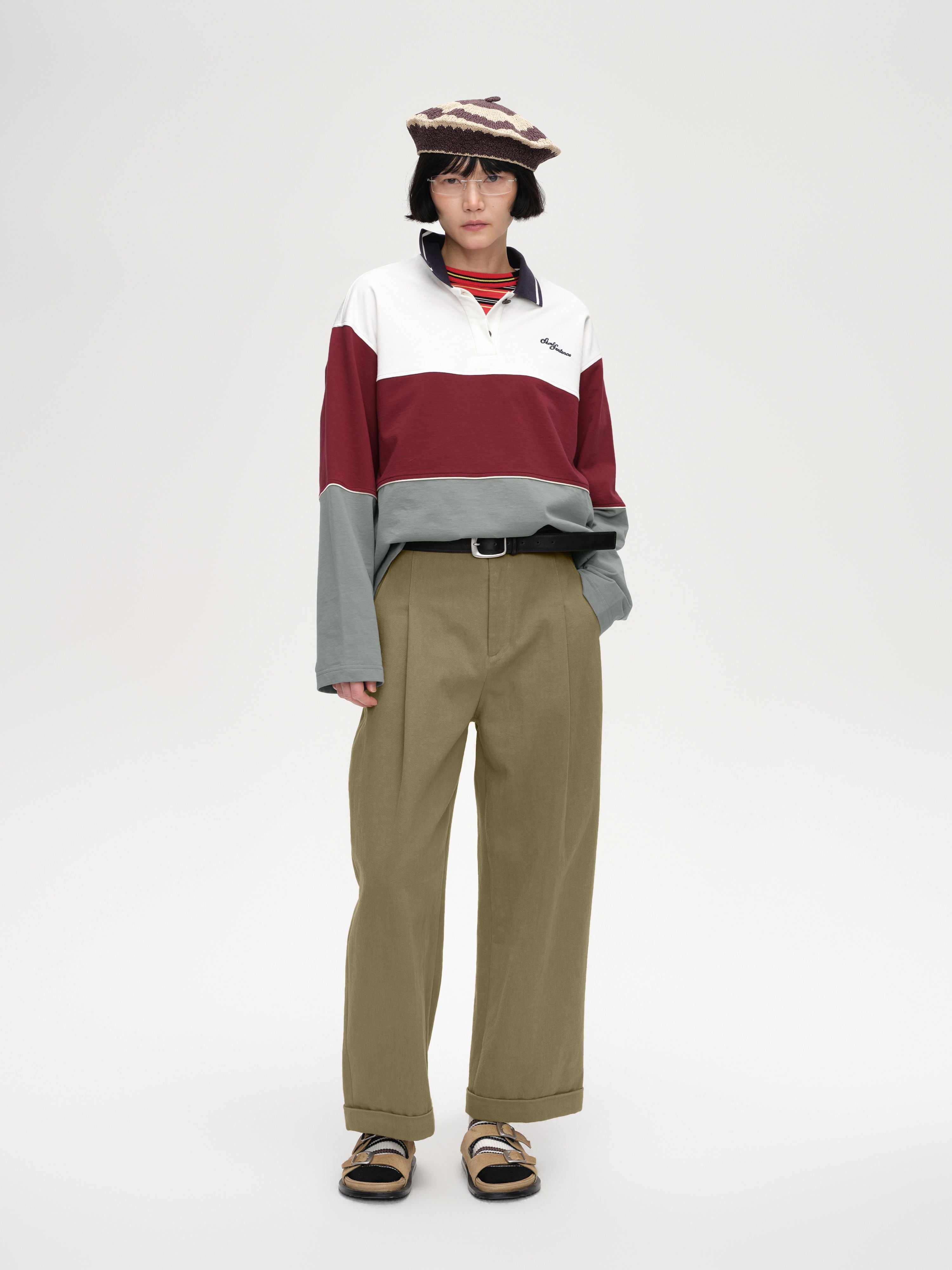 Contrast Color Polo Shirt - 2