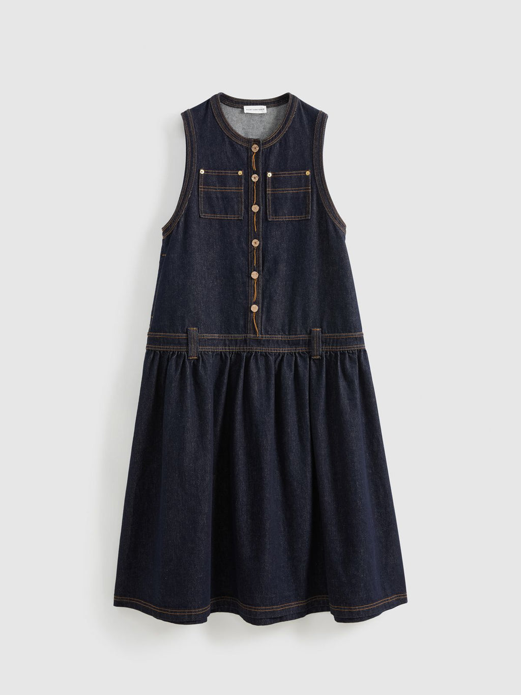 Denim Sleeveless Dress - 6
