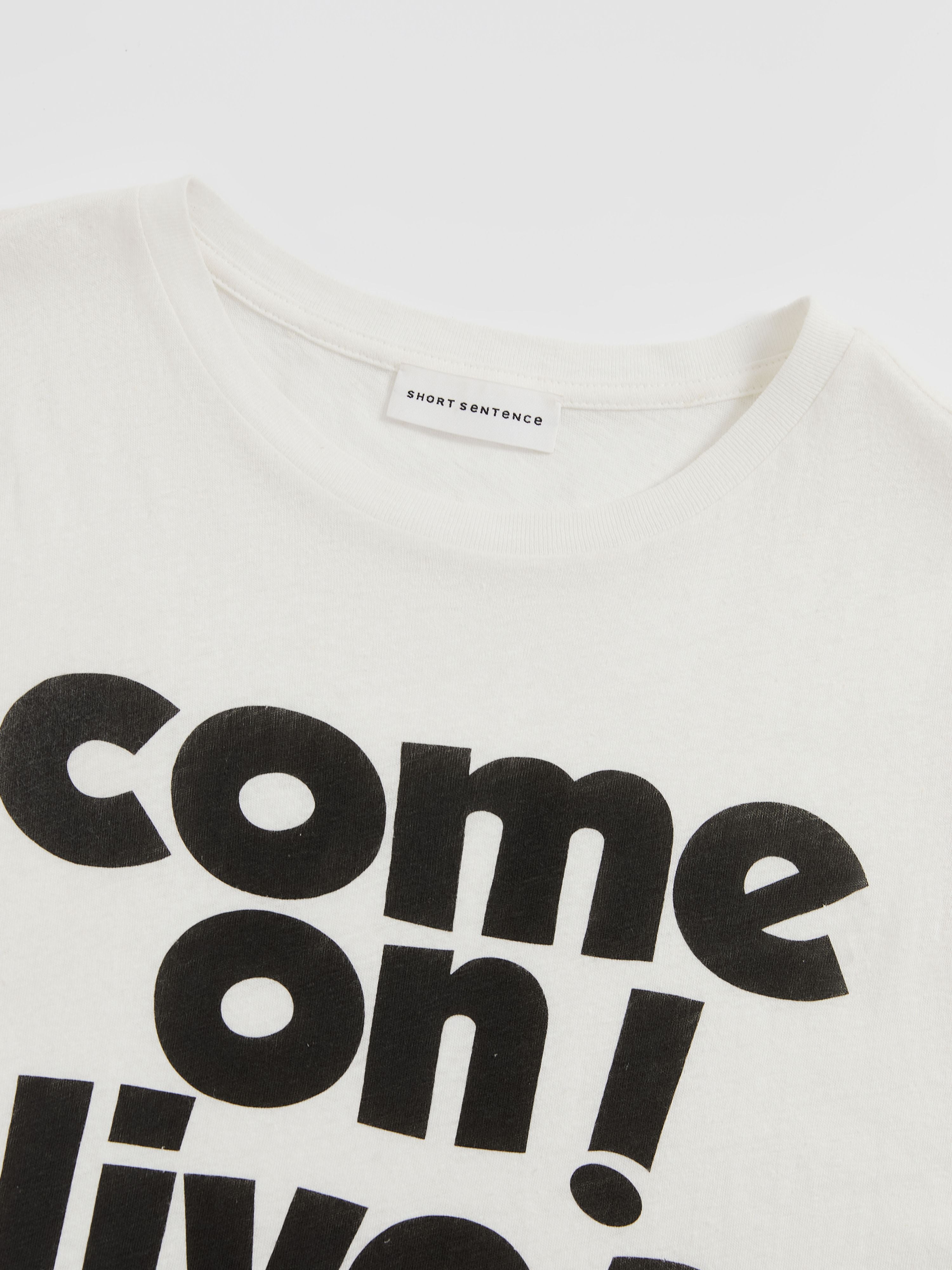 Slogan Print Slim Fit T‑shirt - 5