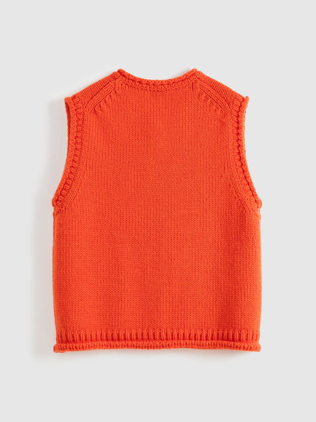 Chunky Knit Crew Neck Vest - 7