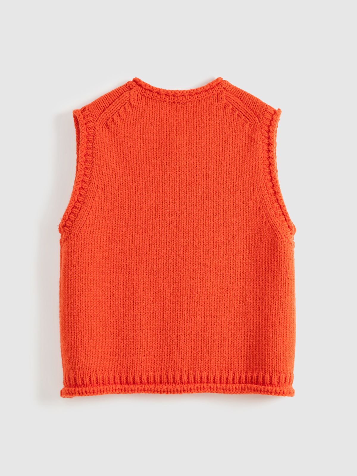 Chunky Knit Crew Neck Vest - 7