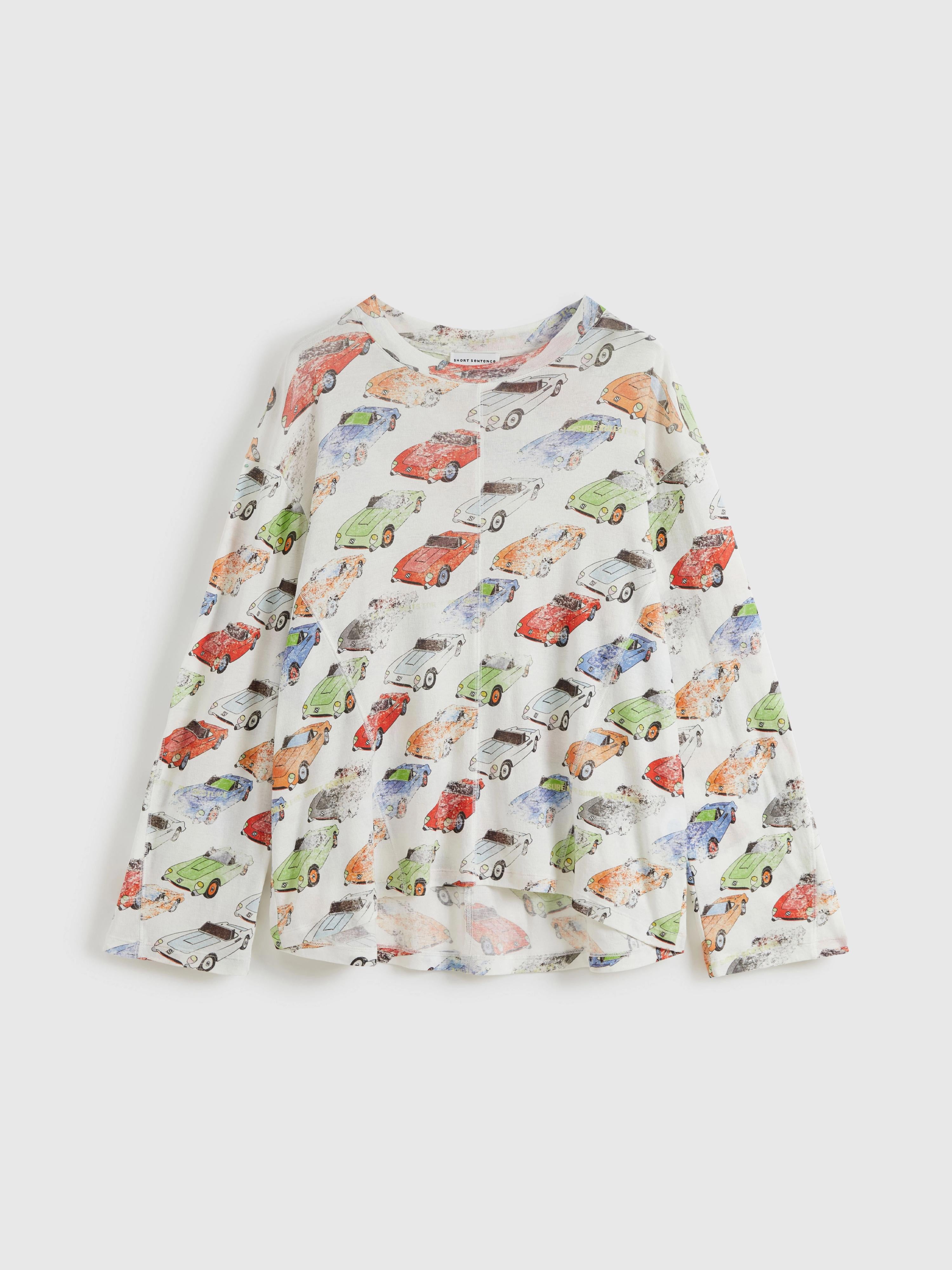 Oversized Car‑Print T‑shirt - 7