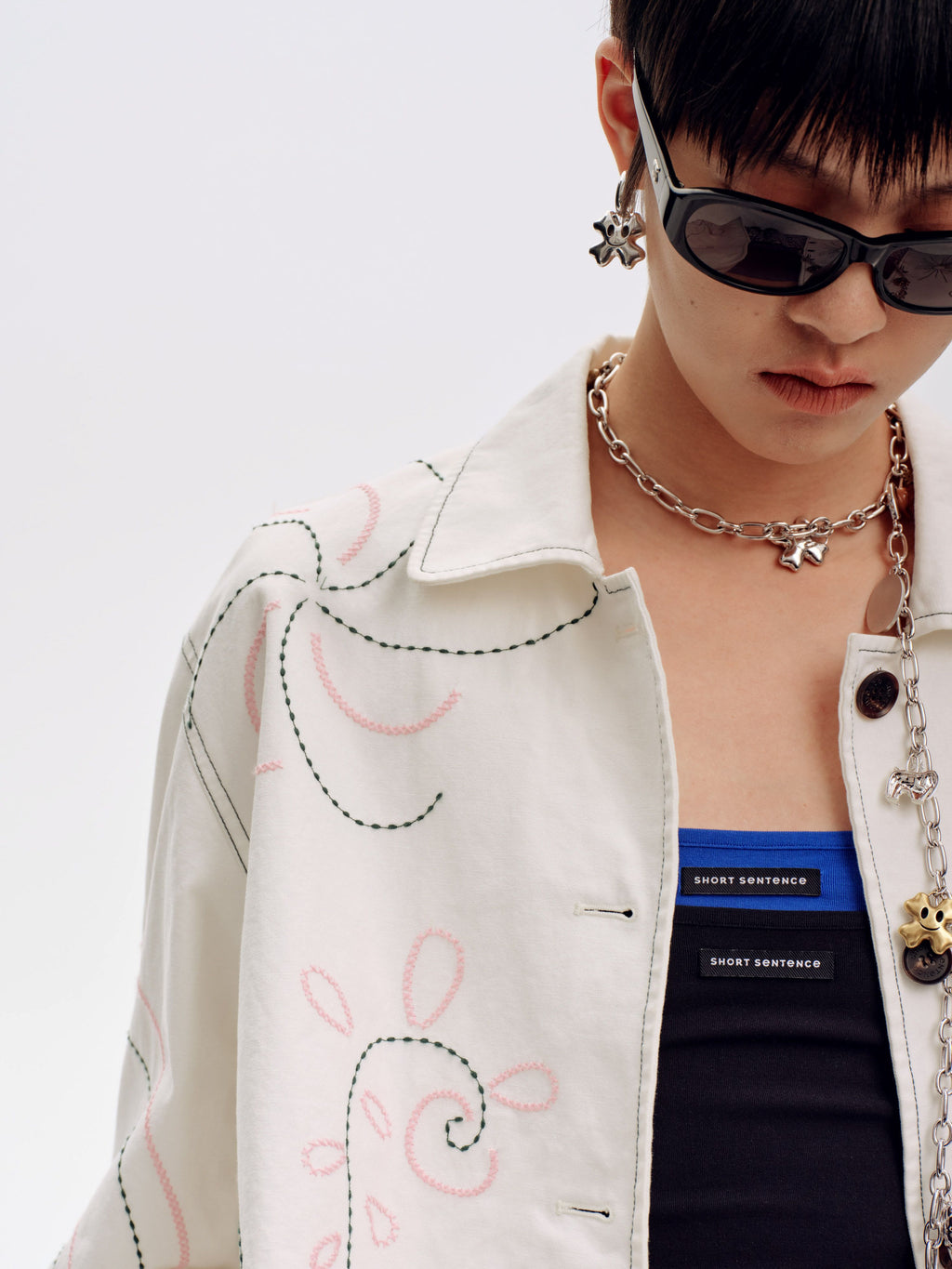 Embroidered Cargo Jacket - 4