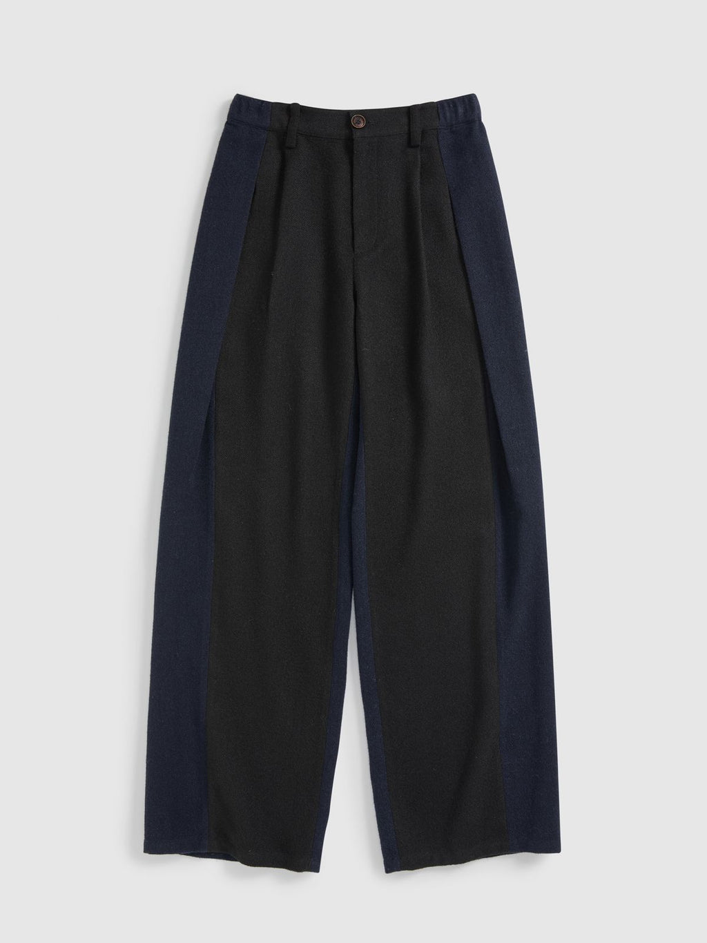 Patchwork Pleated Trousers - 6