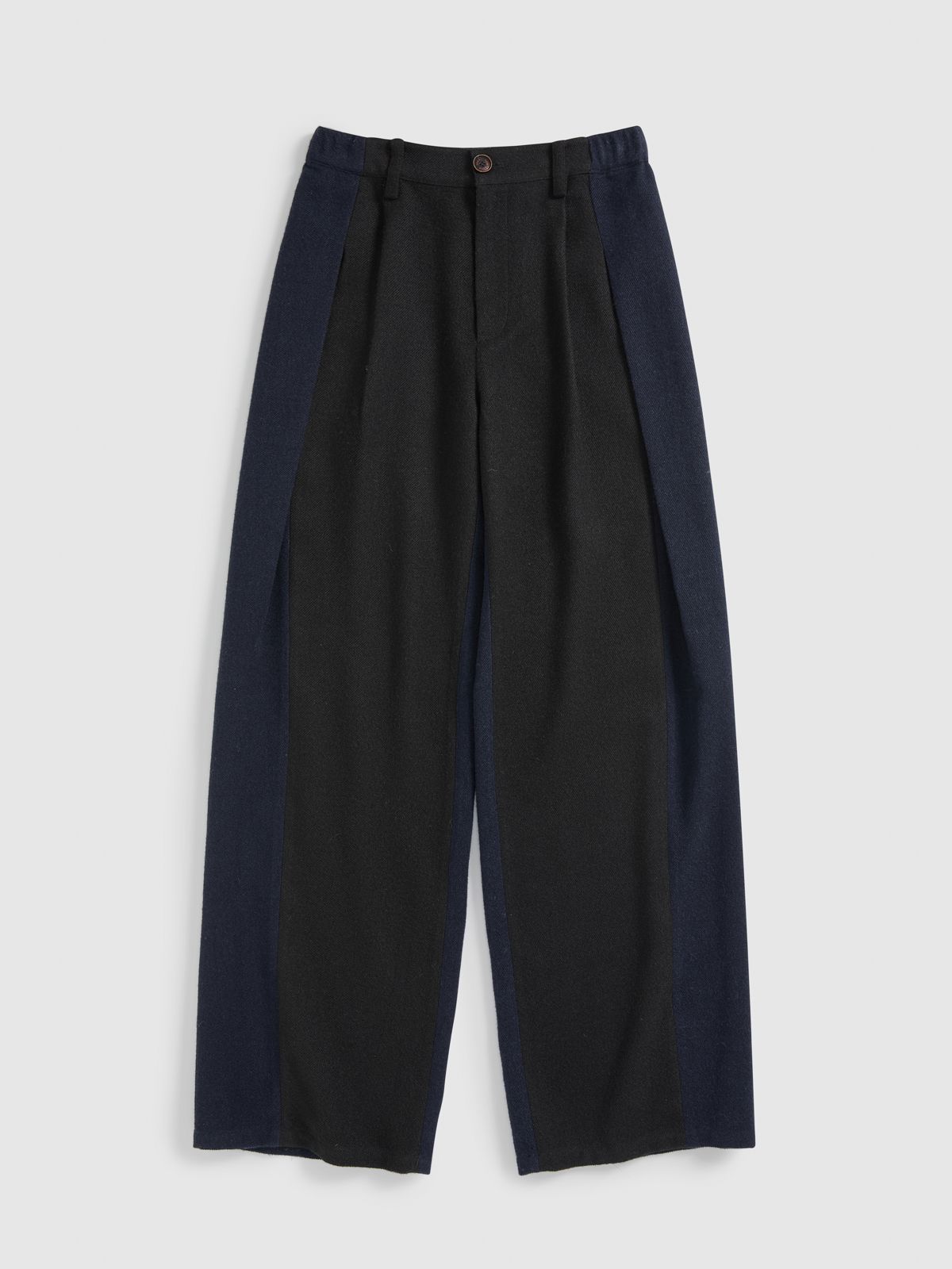 Patchwork Pleated Trousers - 6