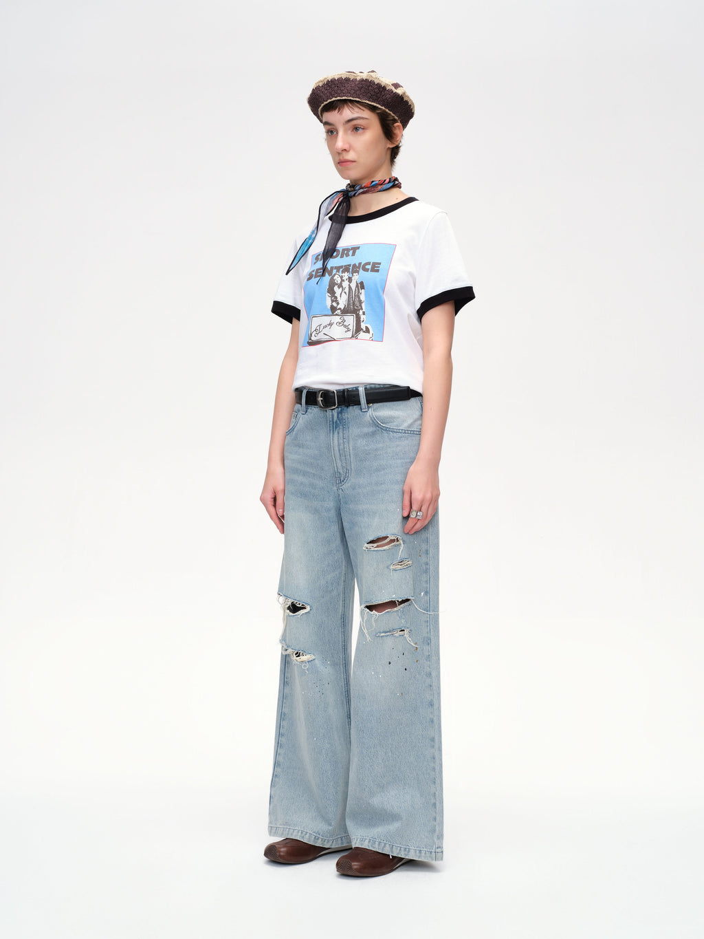 Colorblock Poster Print T-shirt - 3