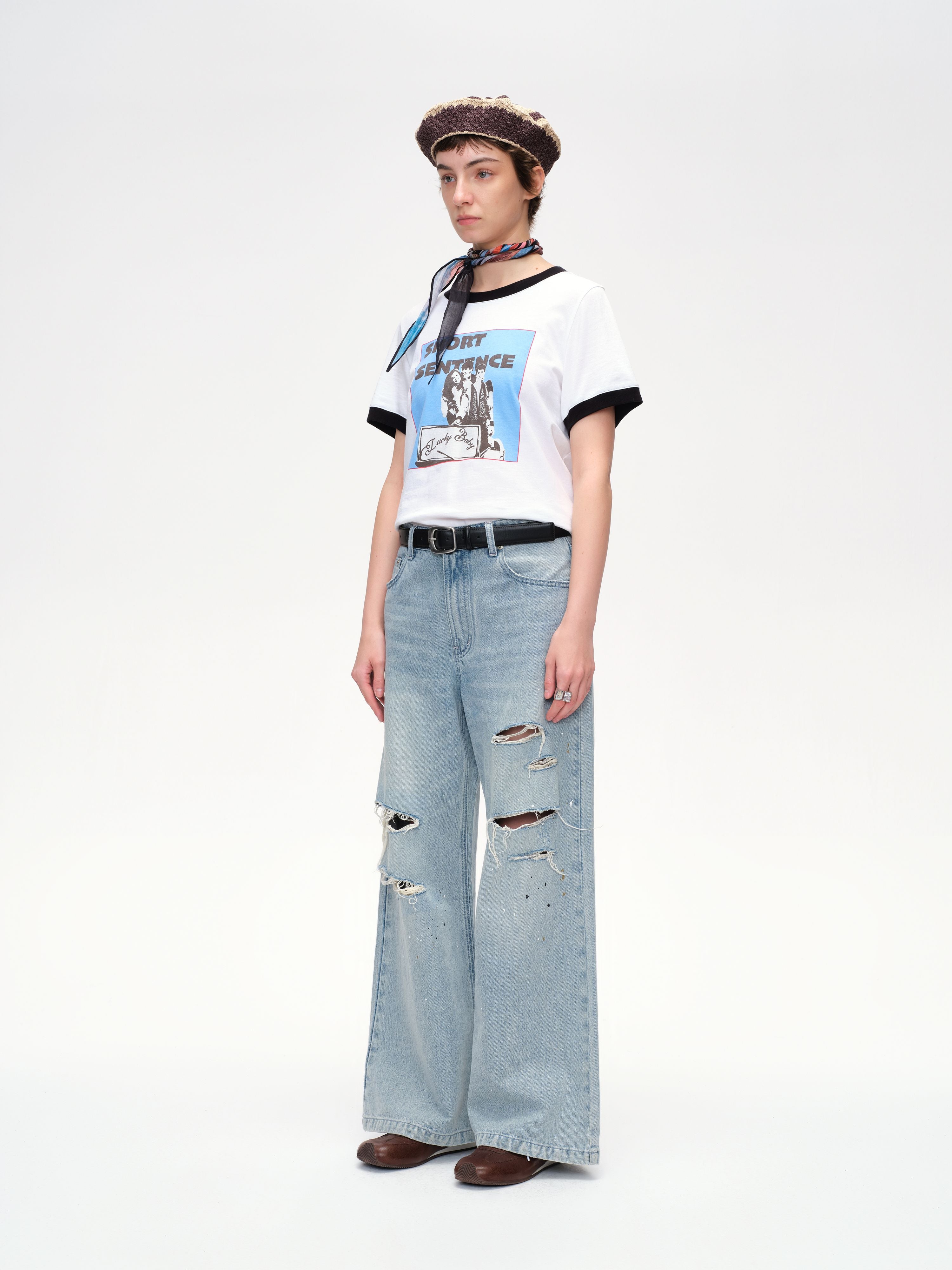 Colorblock Poster Print T-shirt - 3