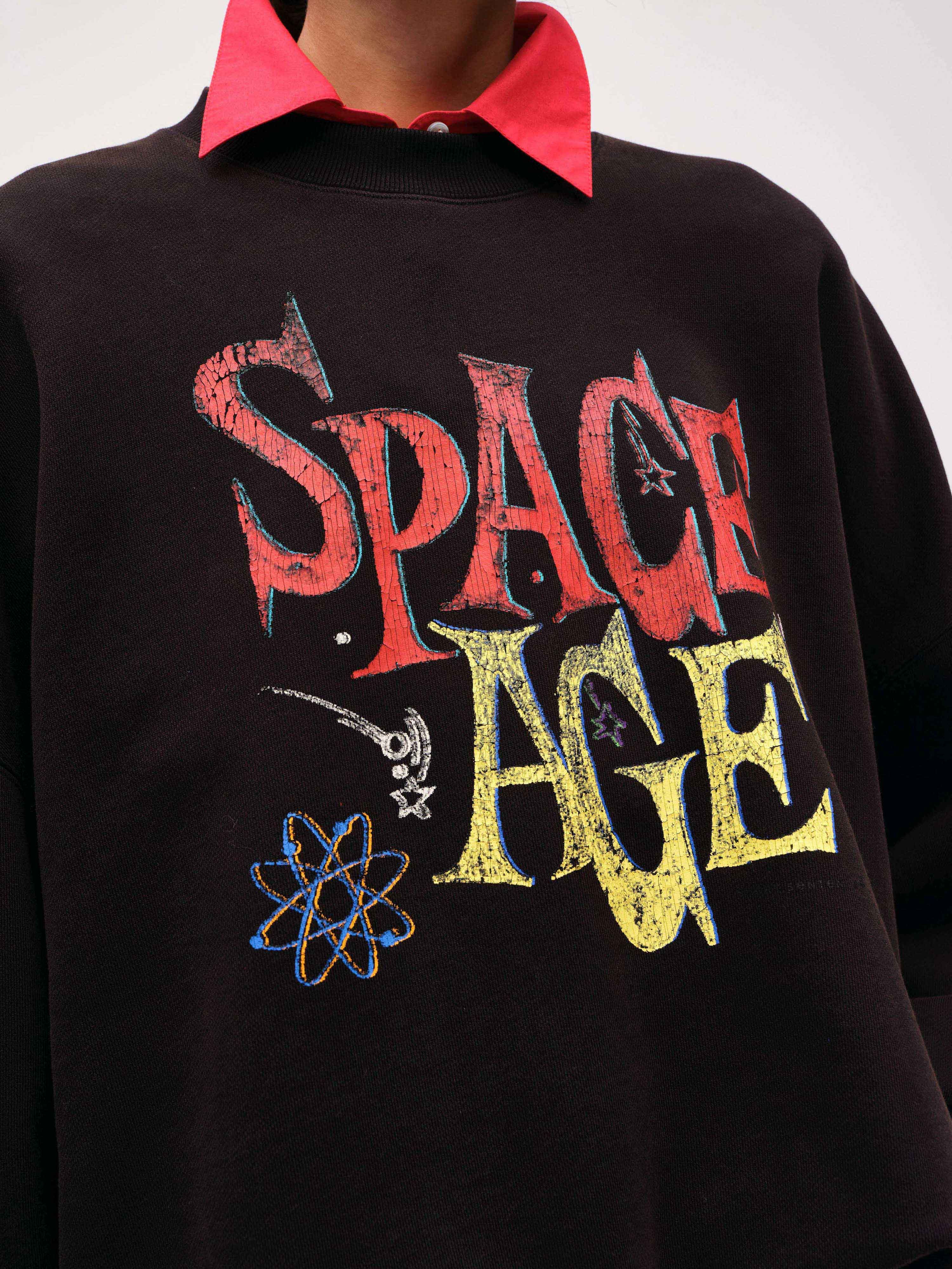 Distressed Space Age Sweatshirt - 4
