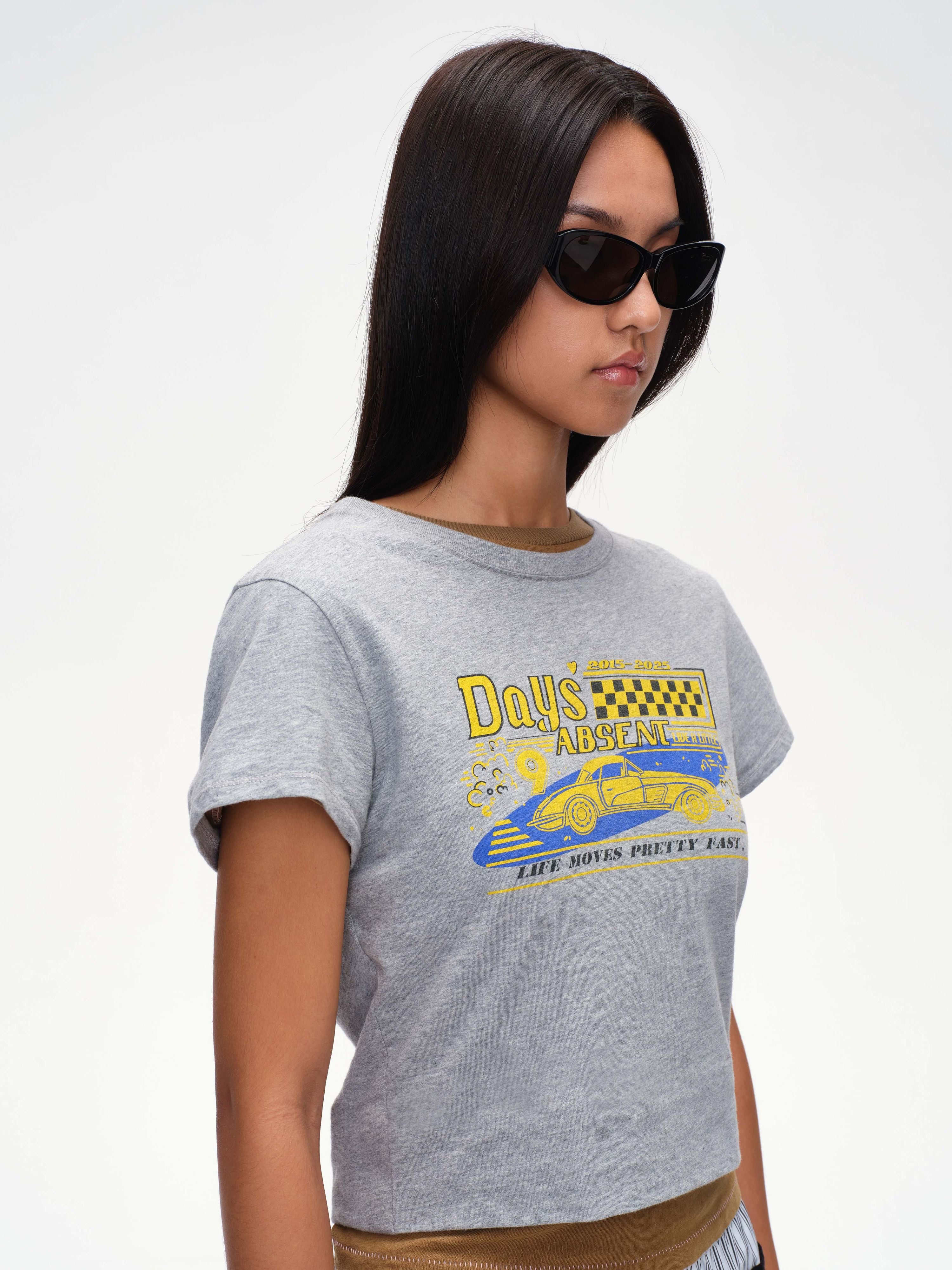 Vintage Car Print Baby Tee - 1