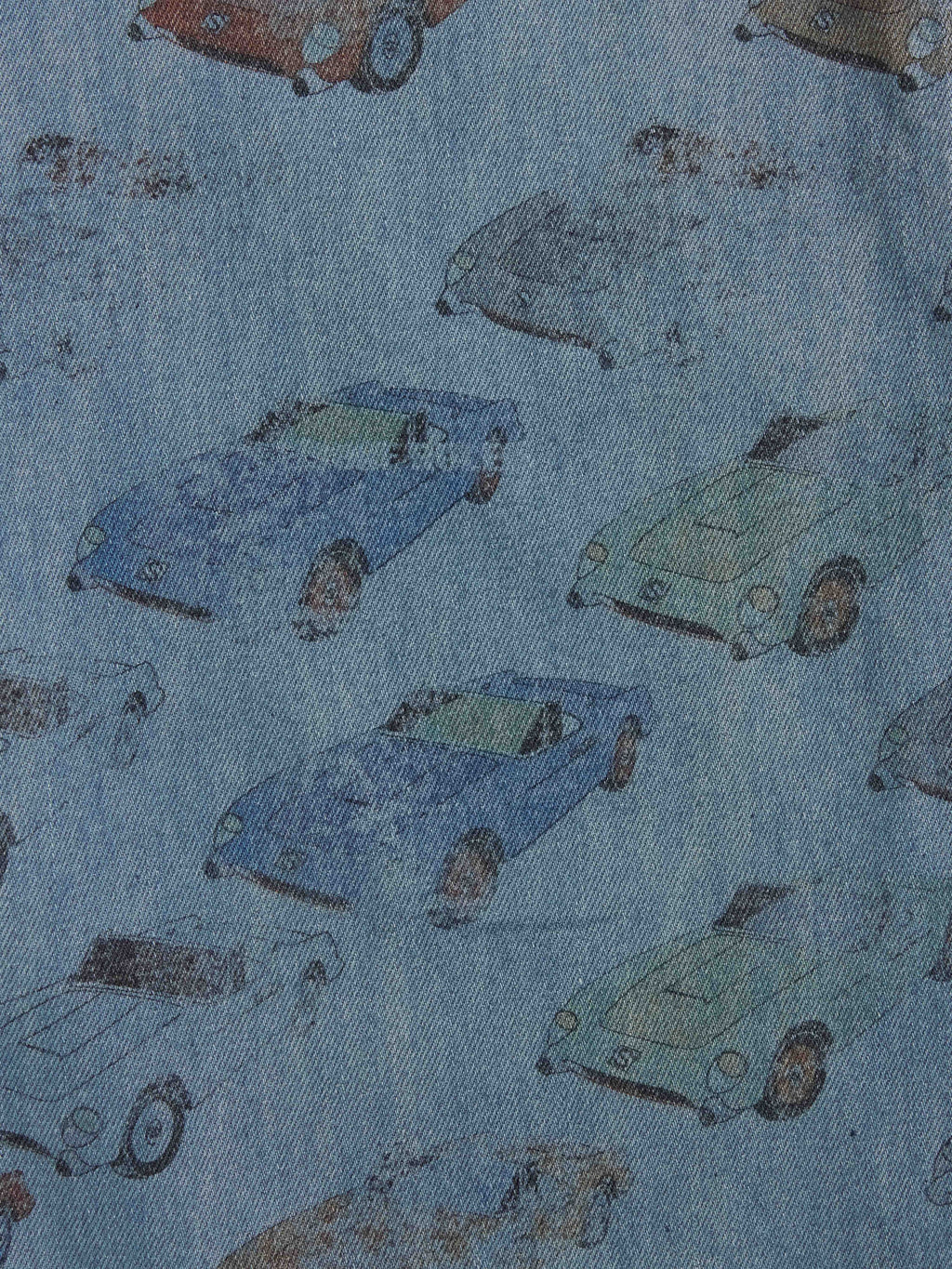 Car‑Print Snap Jeans - 6