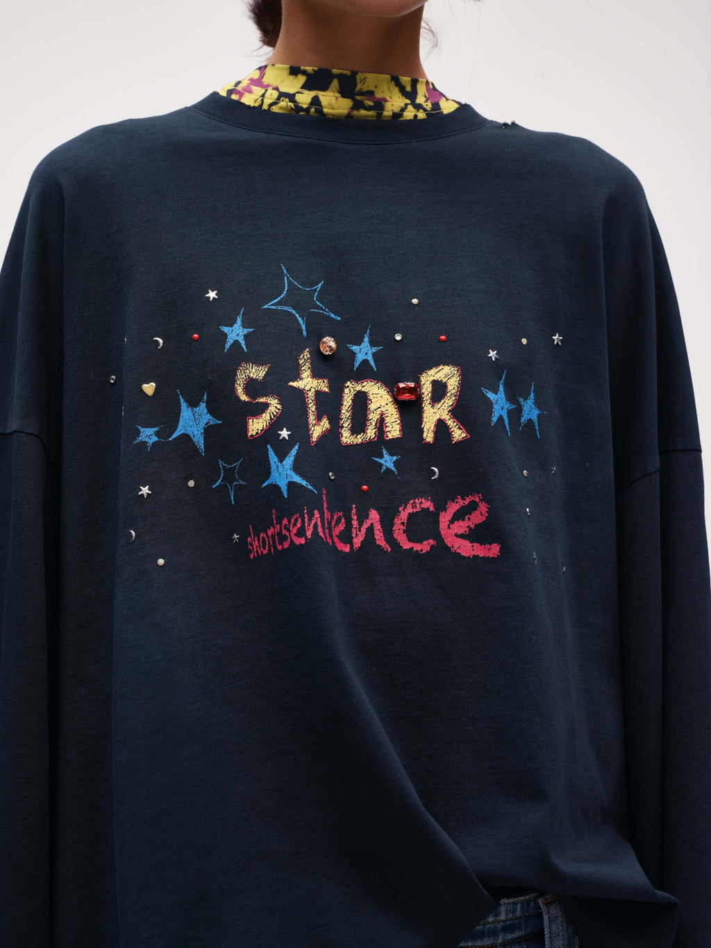 Crystal Ripped Long Sleeve T-shirt - 4
