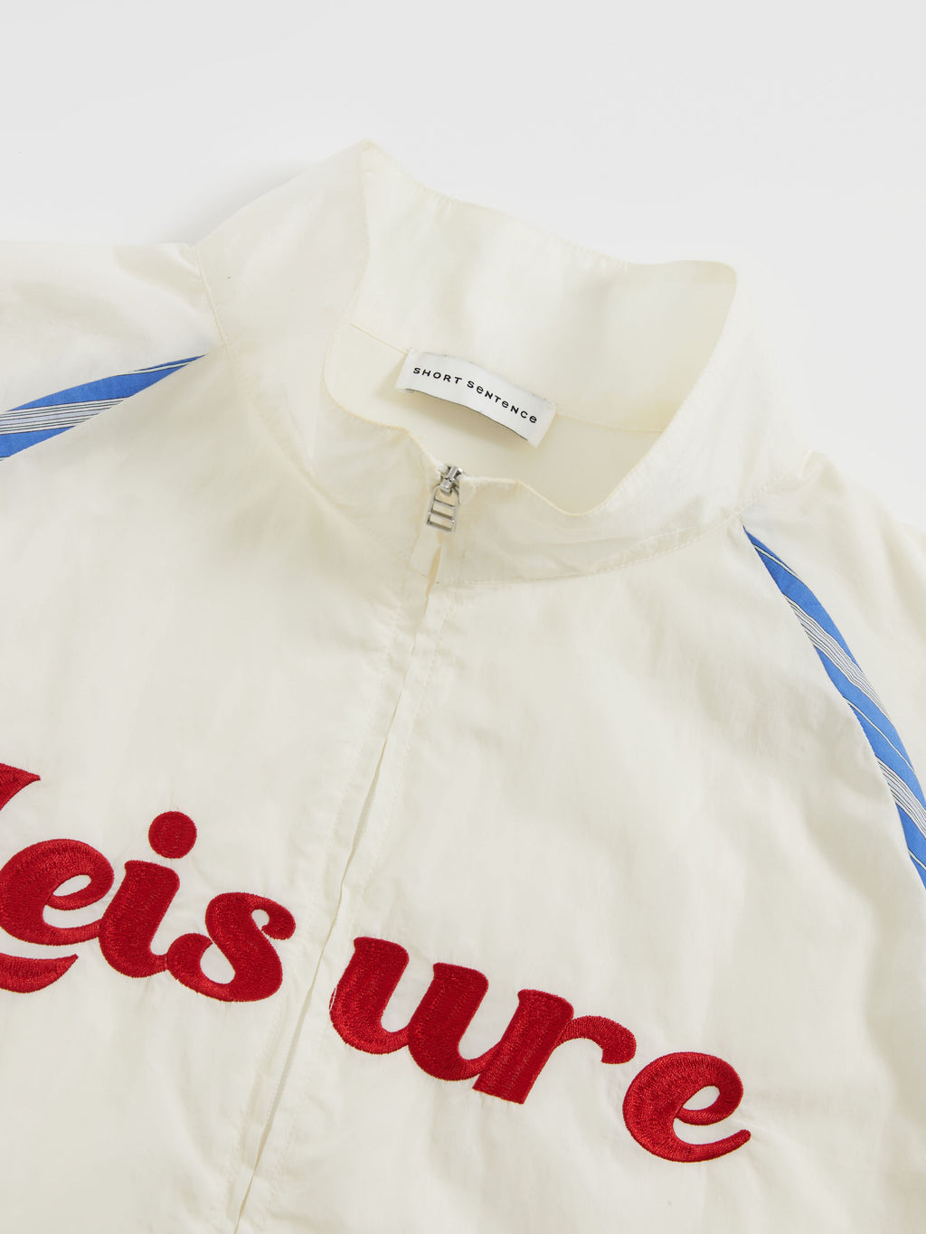 Lettering Embroidered Nylon Jacket - 5