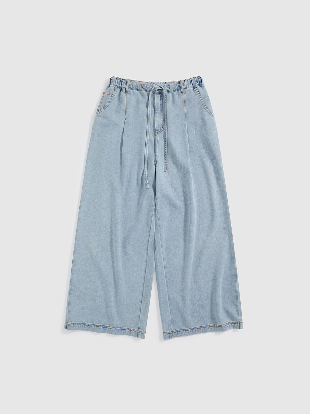 Drawstring Tencel Denim Jeans - 7