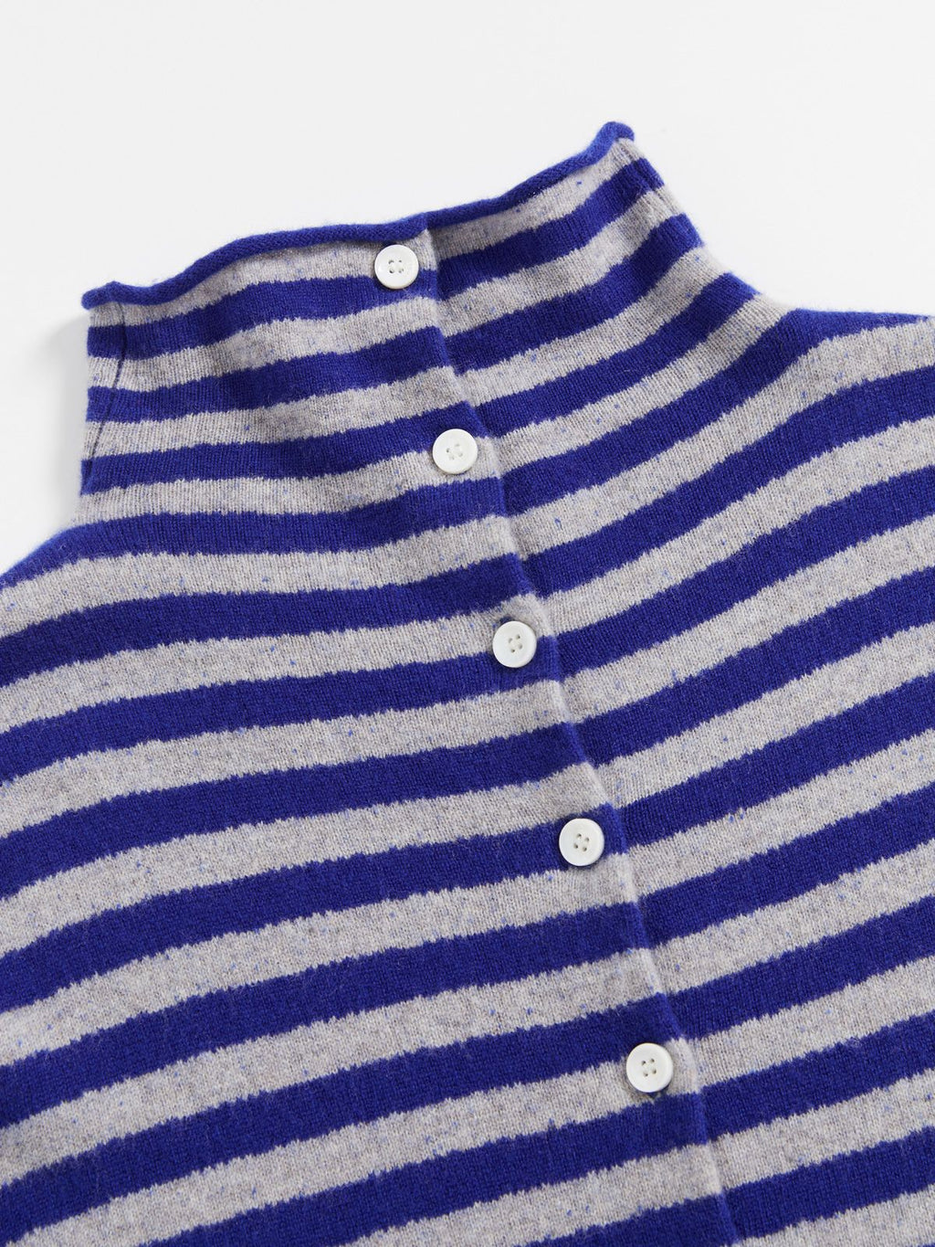 Striped Multi-Button Cardigan - 3